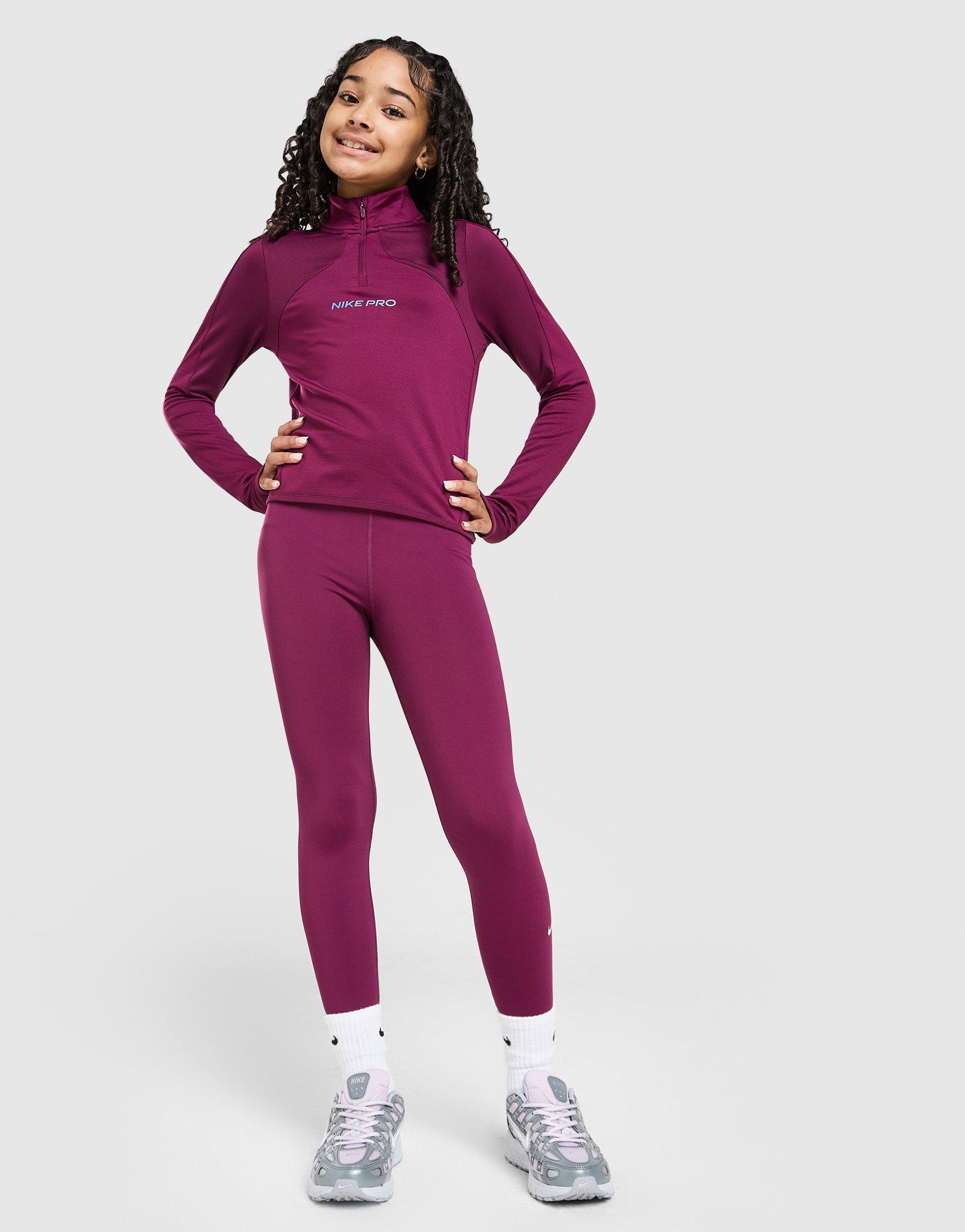 Nike Girls' Top Sport Pack Con Zip 1/2 Junior