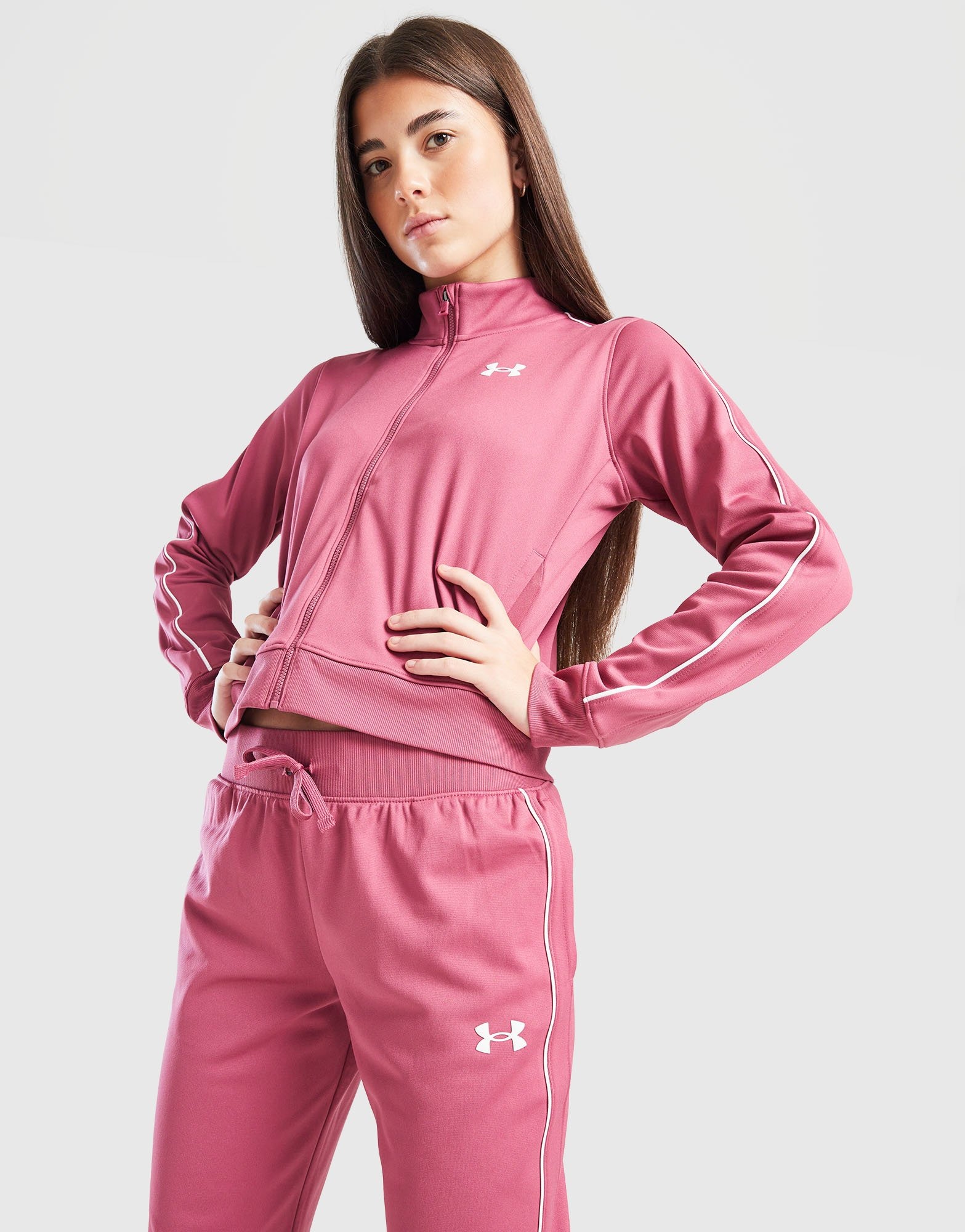 Under Armour Girls' Icon Knit Tracksuit Junior Rot - JD Sports Österreich