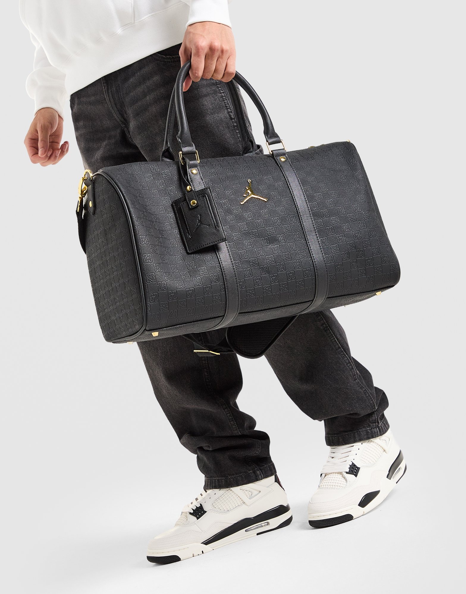 Black Jordan Monogram Duffle Bag - JD Sports Global