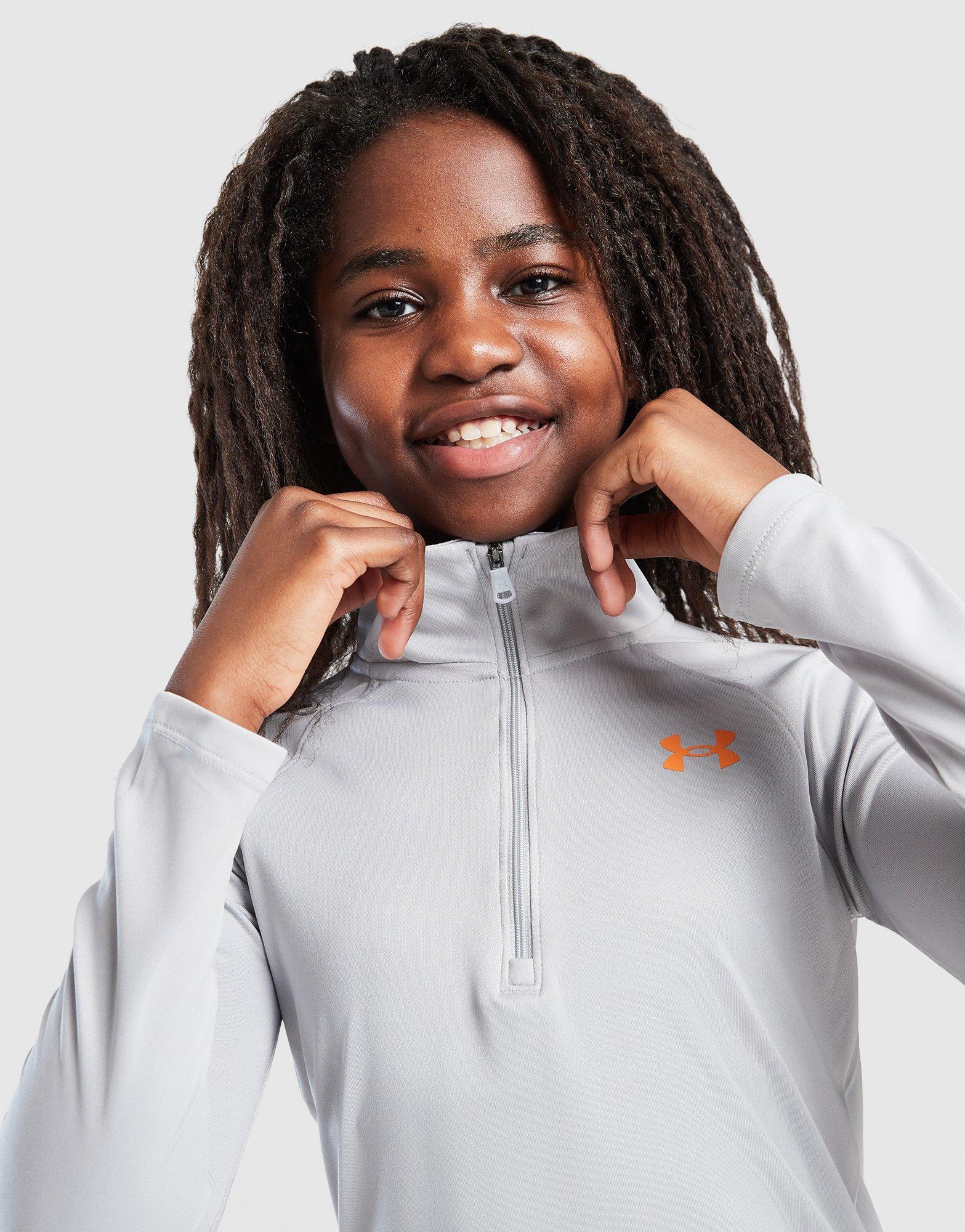 Under Armour Girls' Long Sleeve Wordmark Top Junior