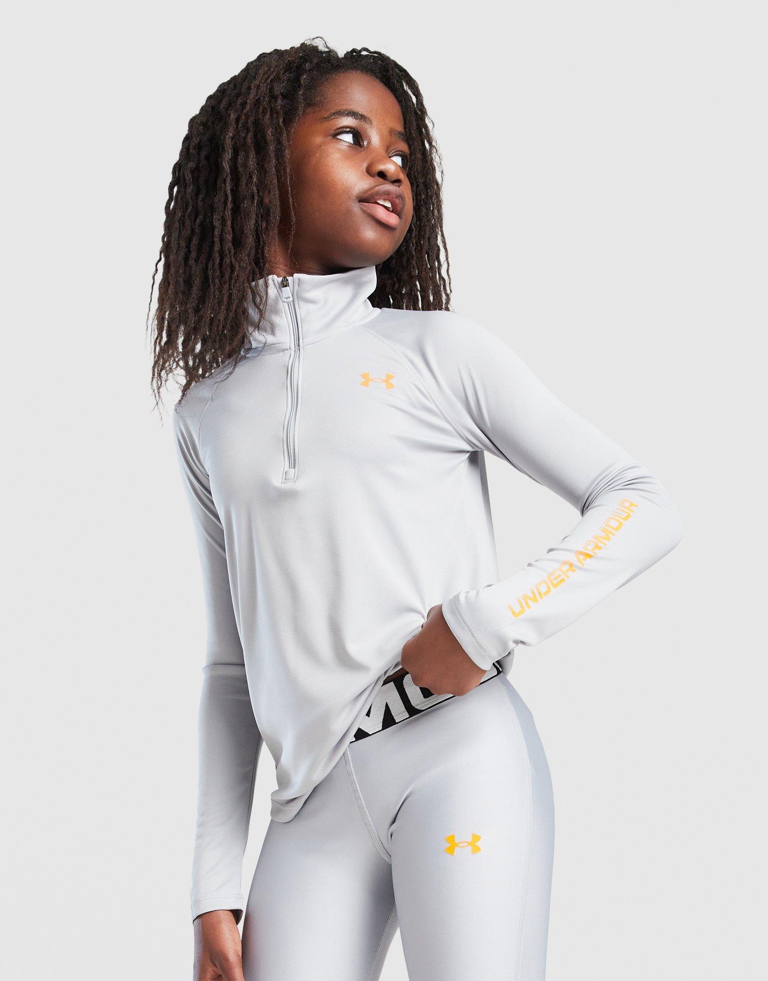 Under Armour Girls' Long Sleeve Wordmark Top Junior