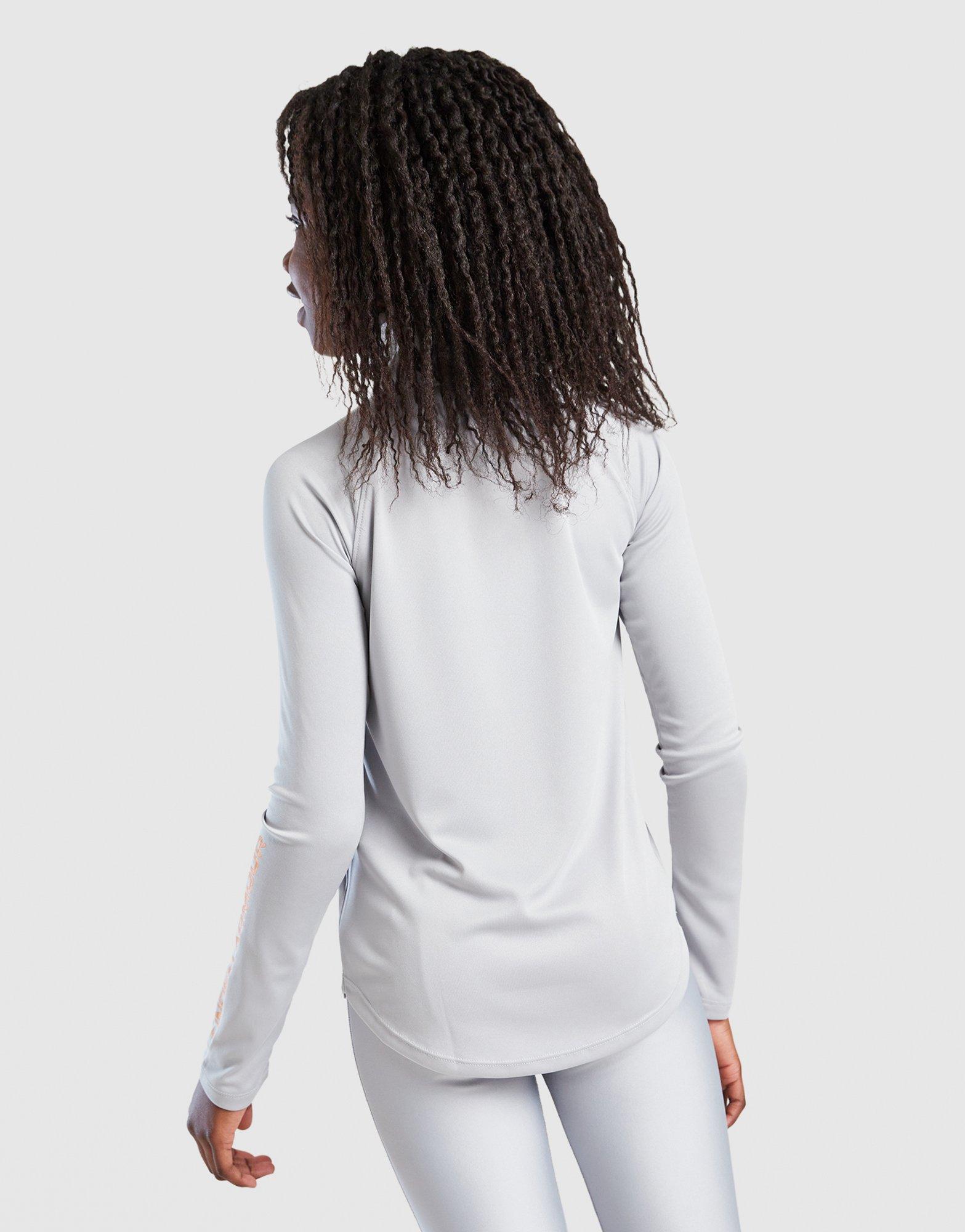 Under Armour Girls' Long Sleeve Wordmark Top Junior