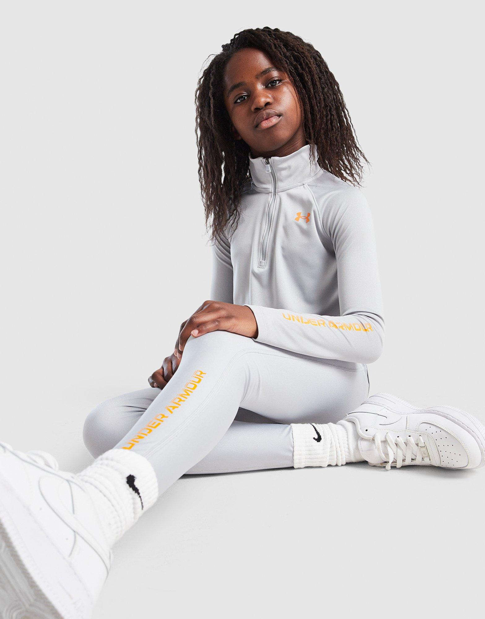 Under Armour Girls' Long Sleeve Wordmark Top Junior