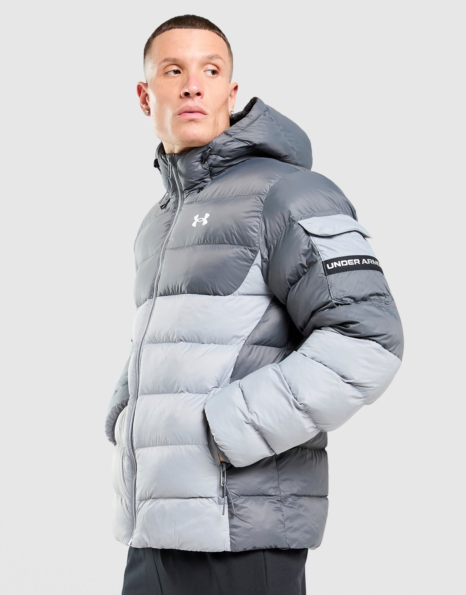 Under Armour フード付きジャケット グレー Grey Under Armour Padded Jacket - JD Sports Global