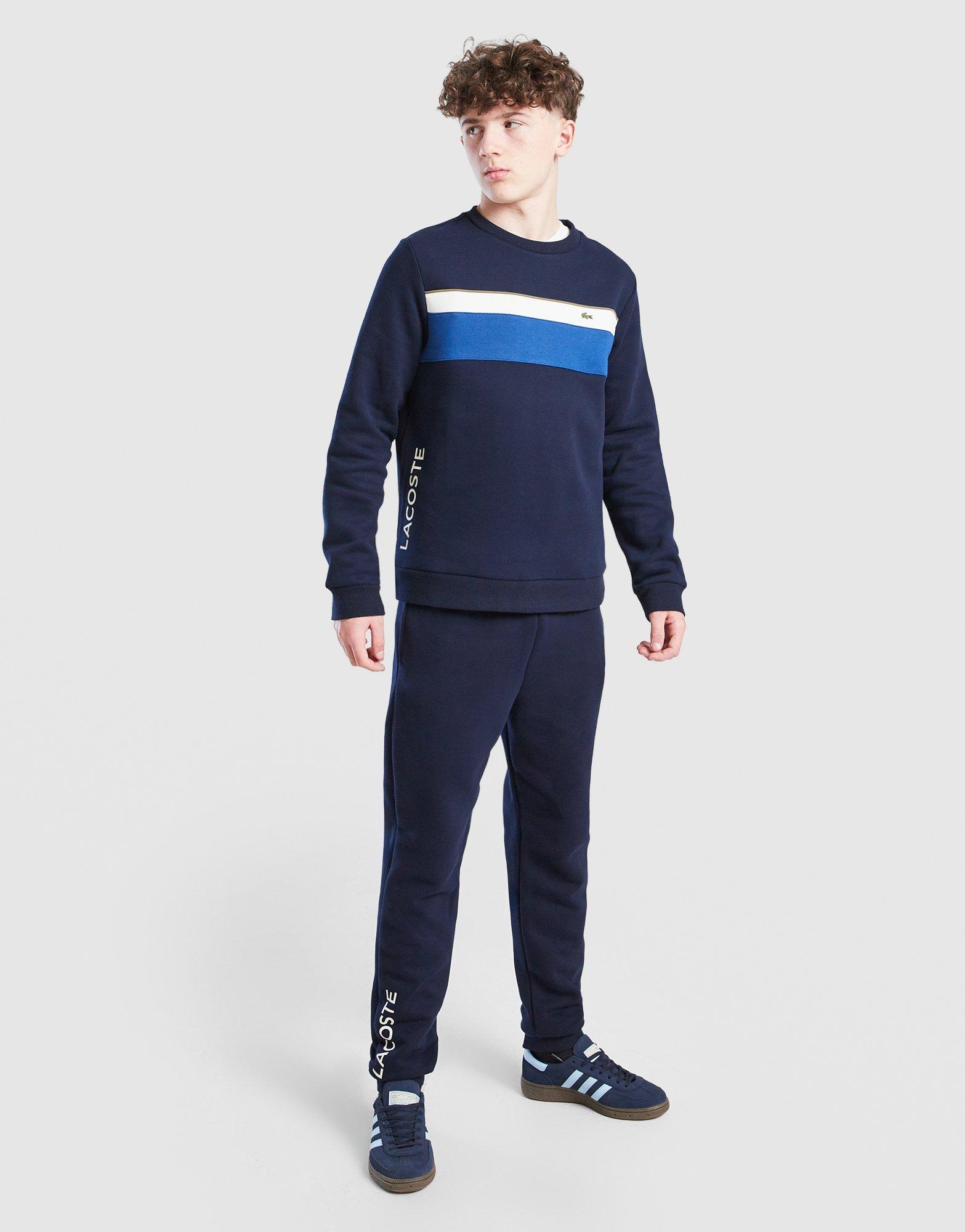 Lacoste Colour Block Fleece Crew Sweatshirt Junior