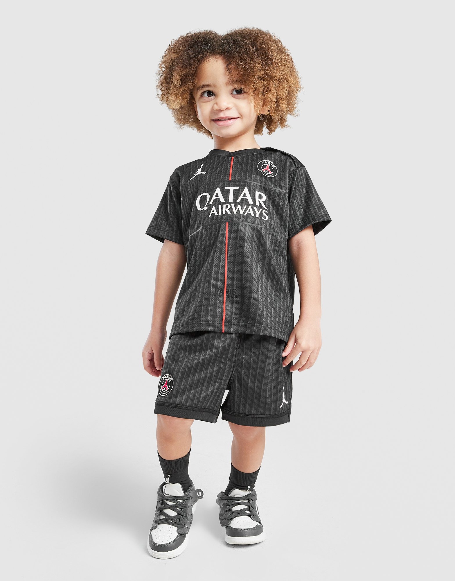 Black Jordan Paris Saint Germain 2025/26 Fourth Kit Infant - JD