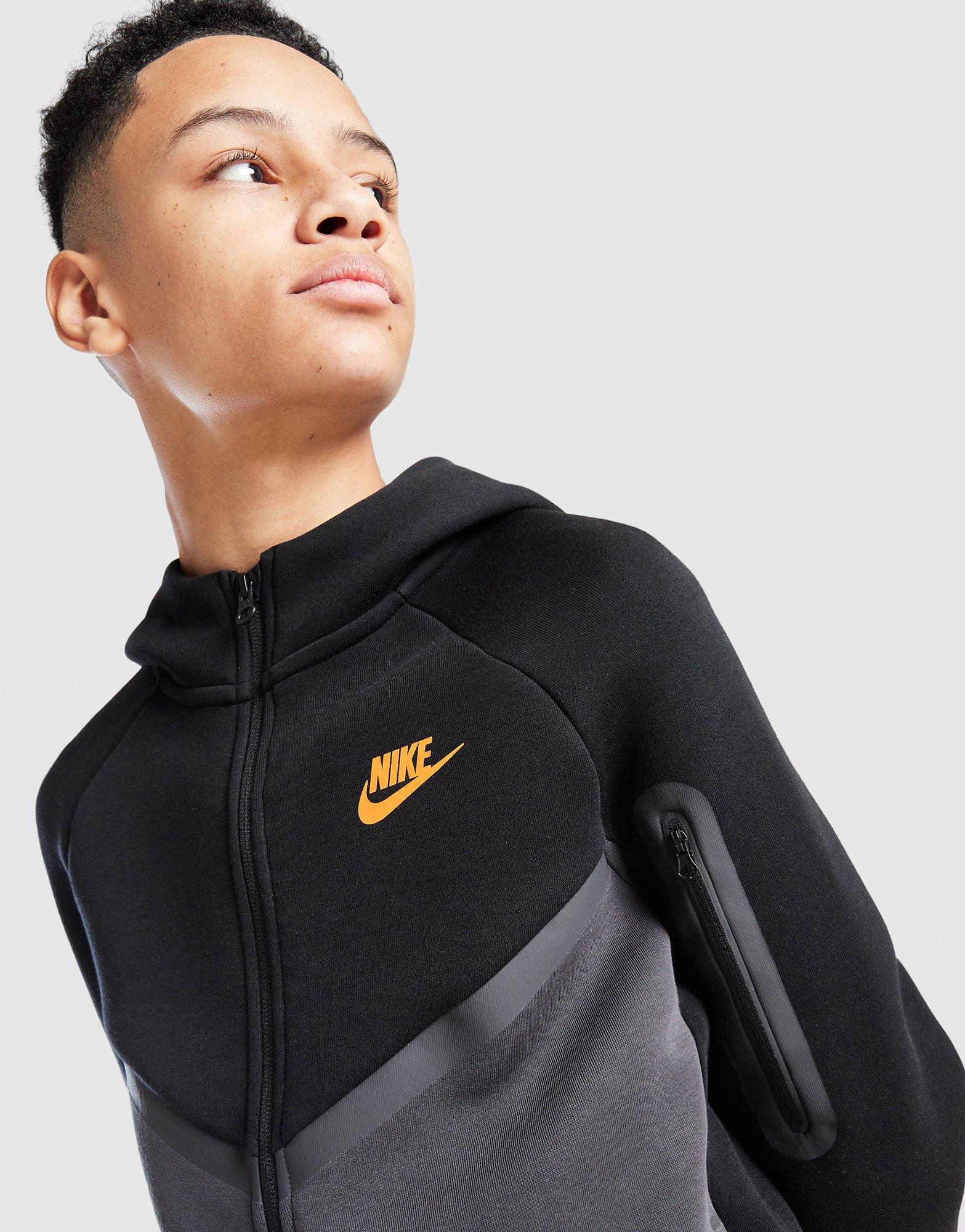 Nike Hoodie met rits voor kids Sportswear Tech Fleece