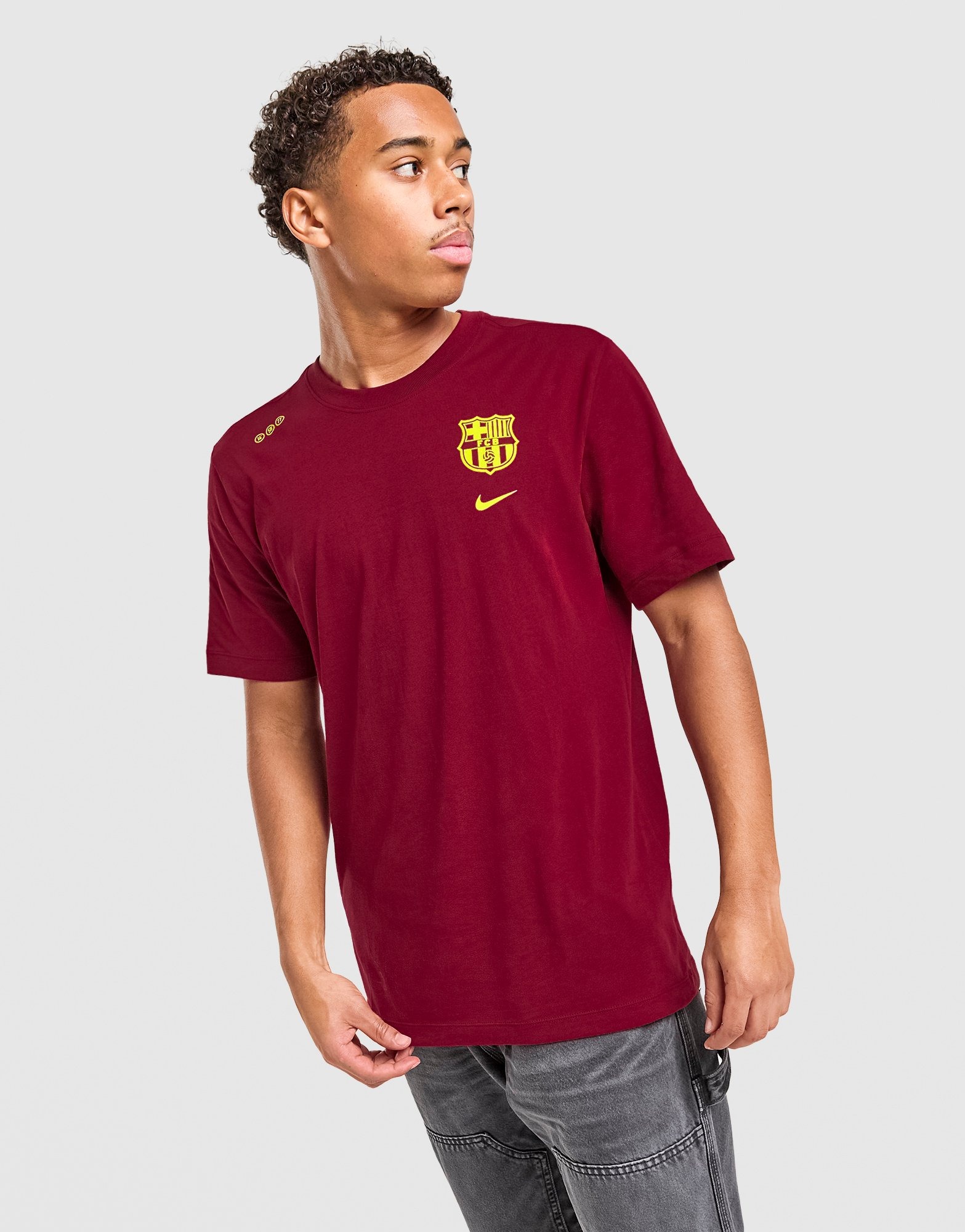 Red Nike FC Barcelona T-Shirt - JD Sports Global
