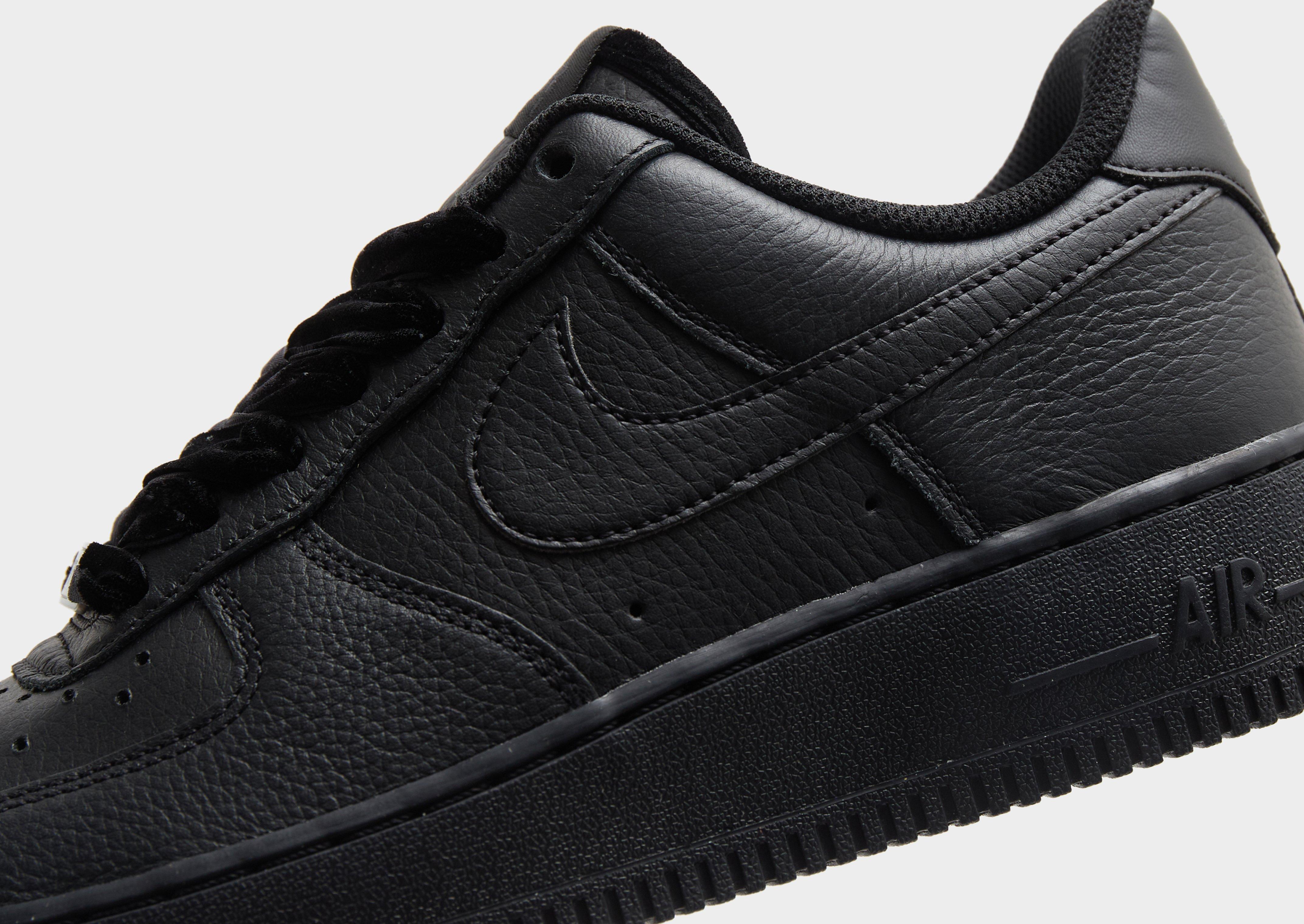 Black Nike Air Force 1 '07 Velvet Lace Women's - JD Sports Global