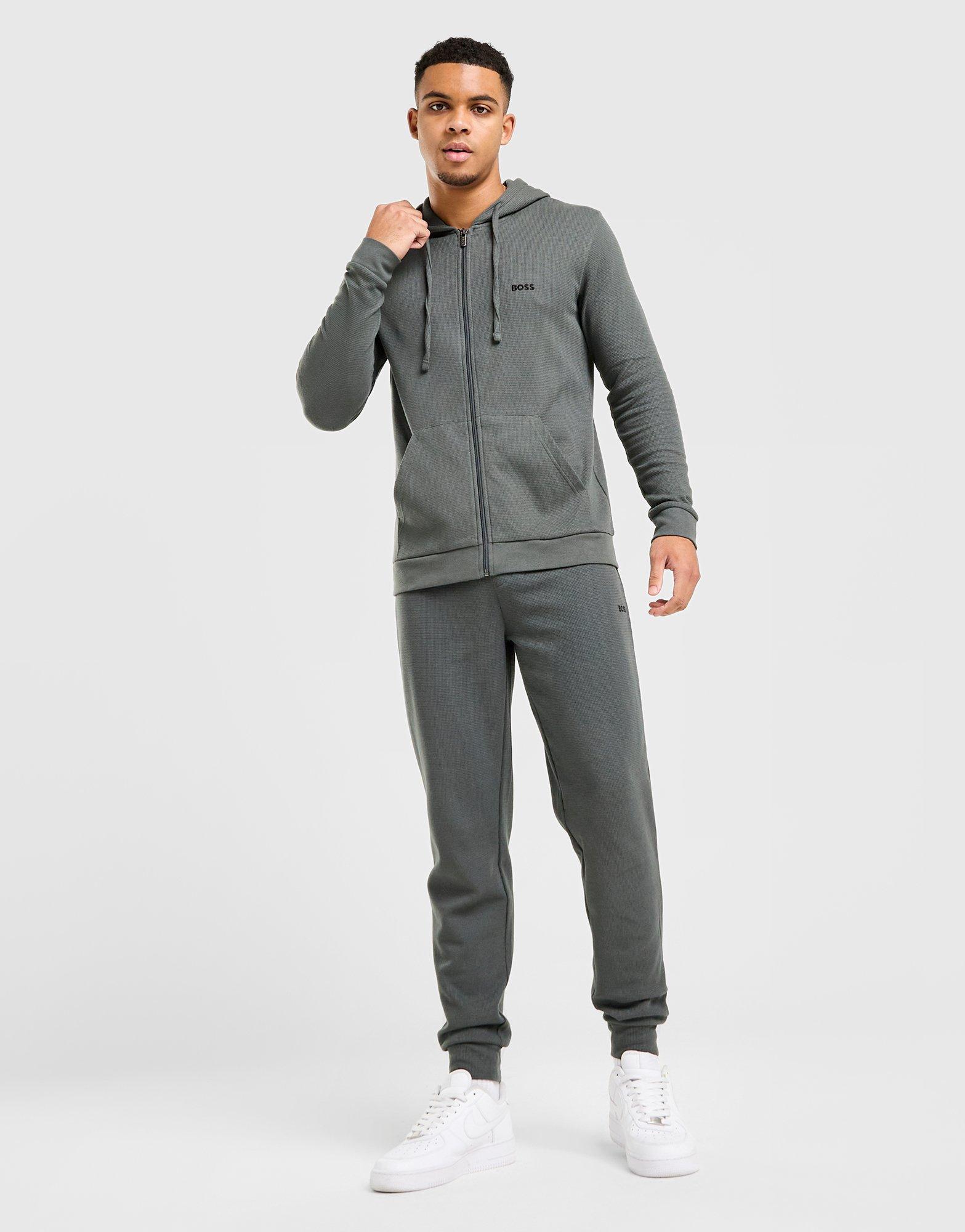 BOSS Waffle Full Zip Hooded Tracksuit