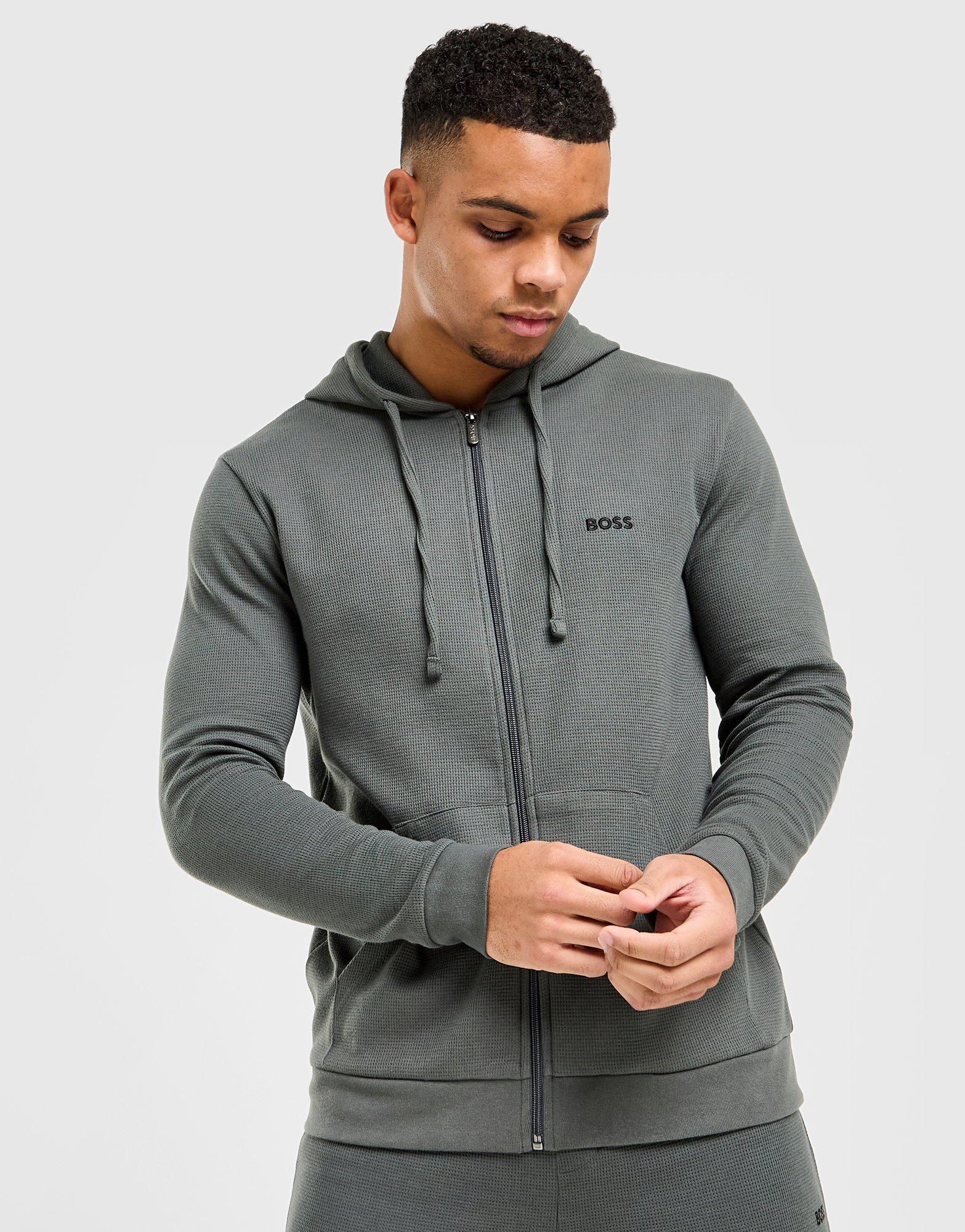 BOSS Waffle Full Zip Hooded Tracksuit