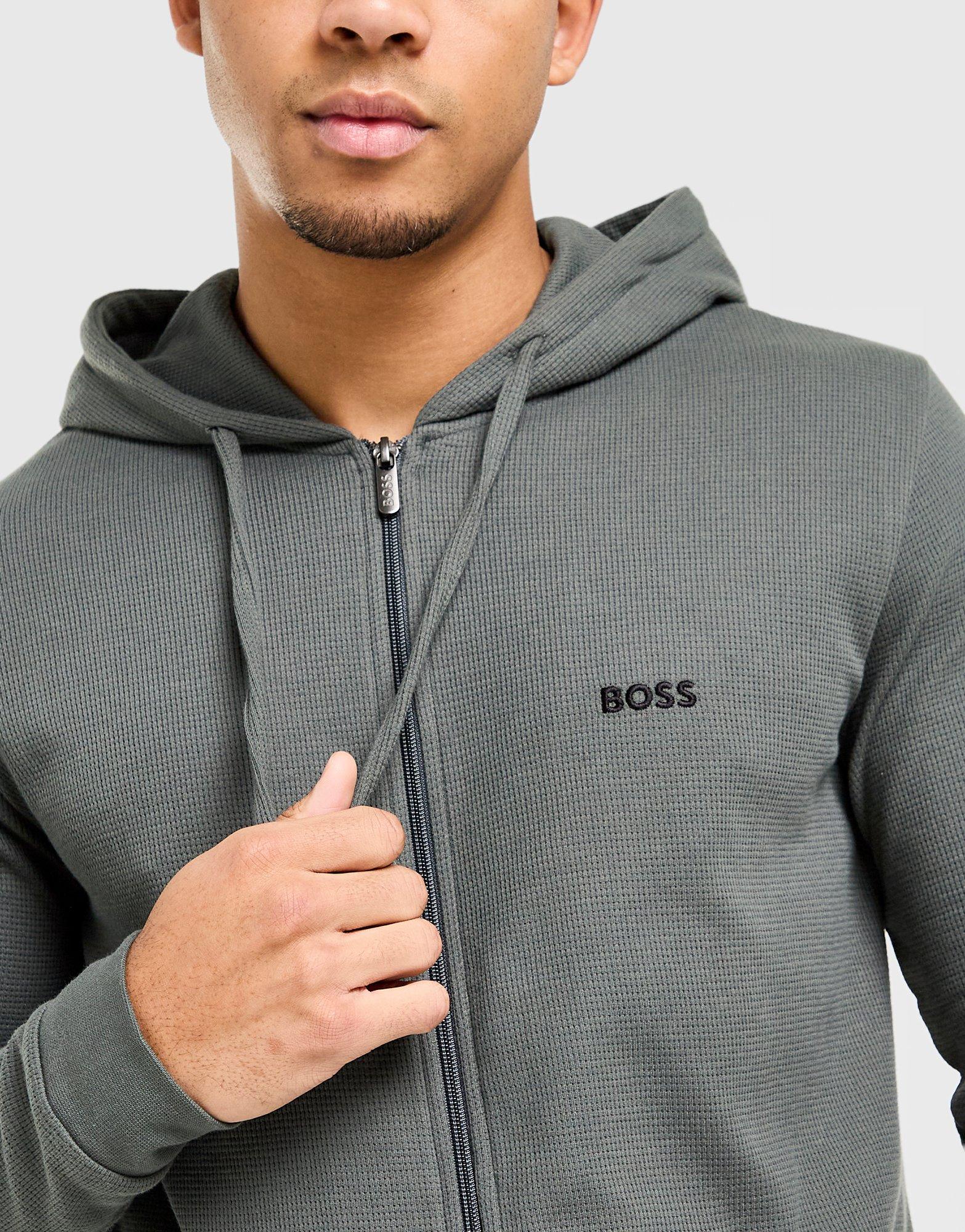 BOSS Waffle Full Zip Hooded Tracksuit