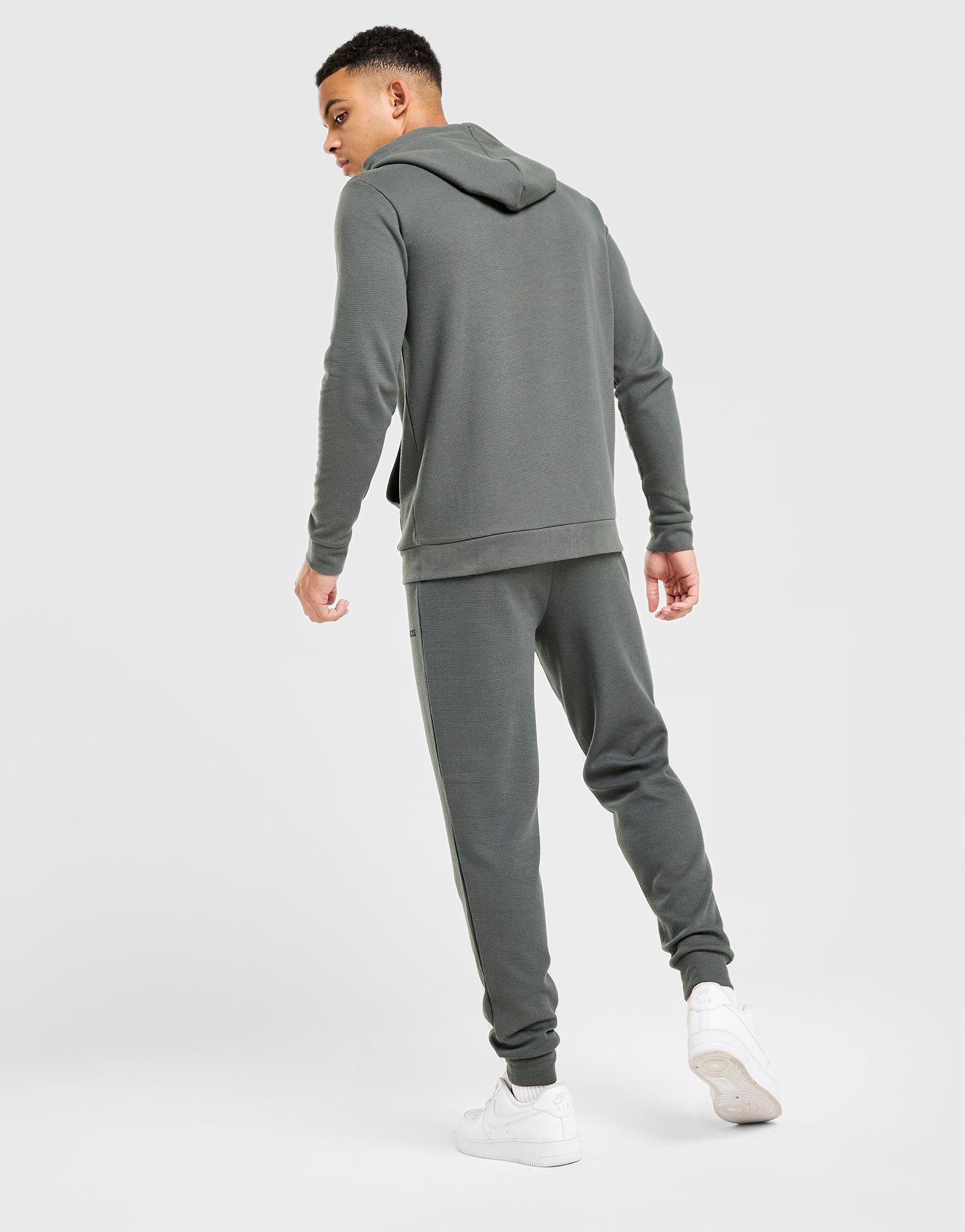 BOSS Waffle Full Zip Hooded Tracksuit