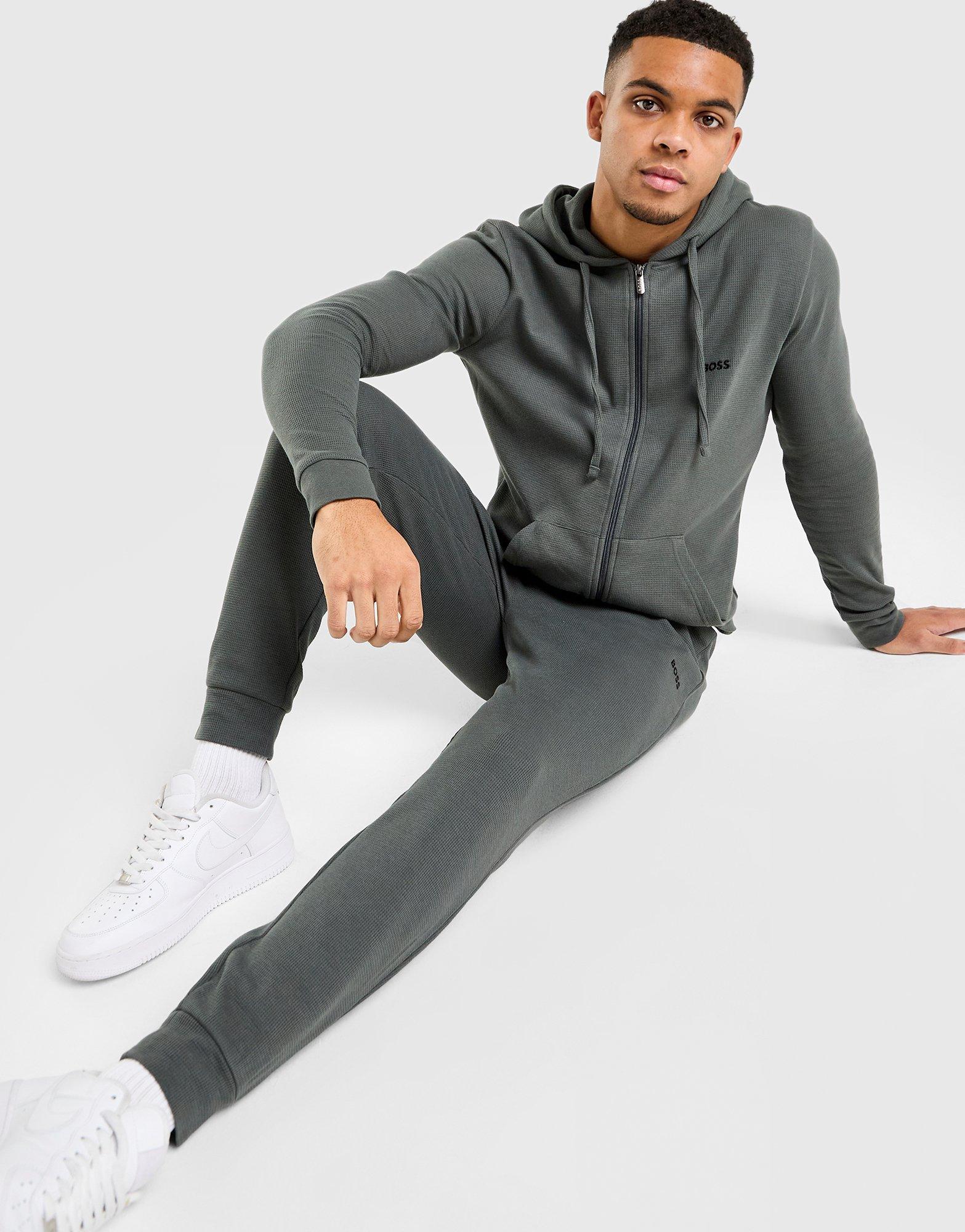 BOSS Tuta con Cappuccio Full Zip Waffle