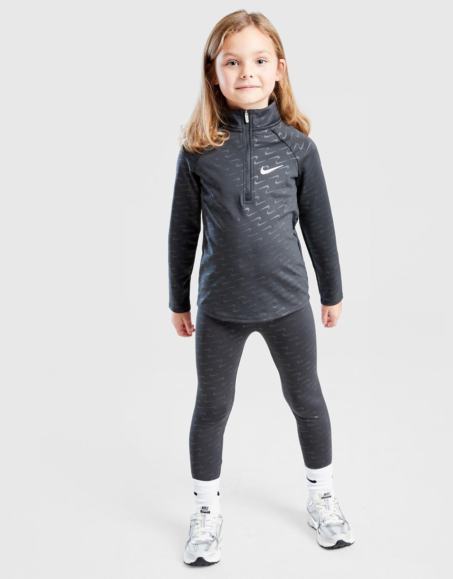 Nike Girls' Swoosh Pacer 1/2 Zip/Leggings Children's
