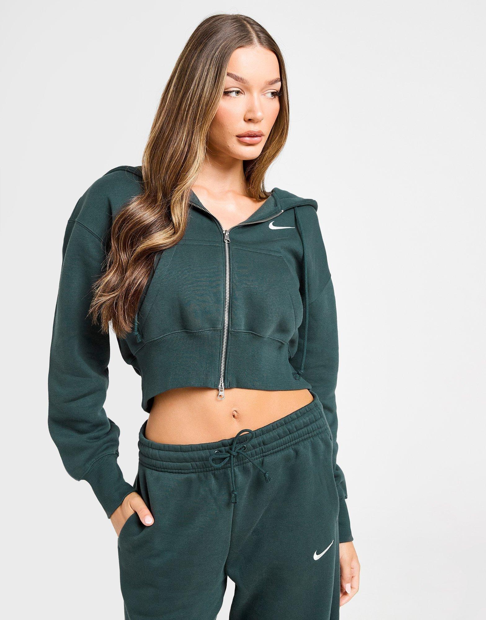 Nike Phoenix Crop Full Zip Hoodie