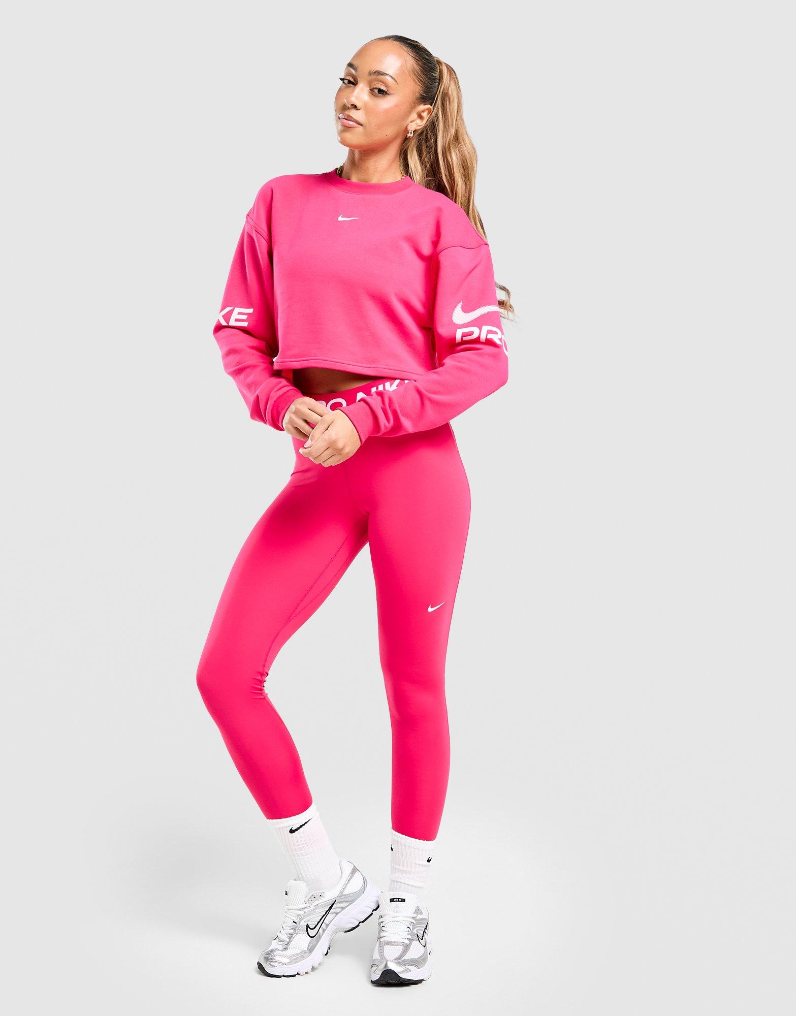 Nike Ruimvallend Dri-FIT sweatshirt met ronde hals van sweatstof Pro