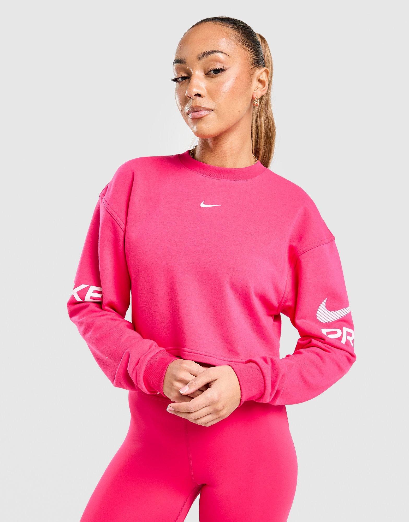 Nike Ruimvallend Dri-FIT sweatshirt met ronde hals van sweatstof Pro