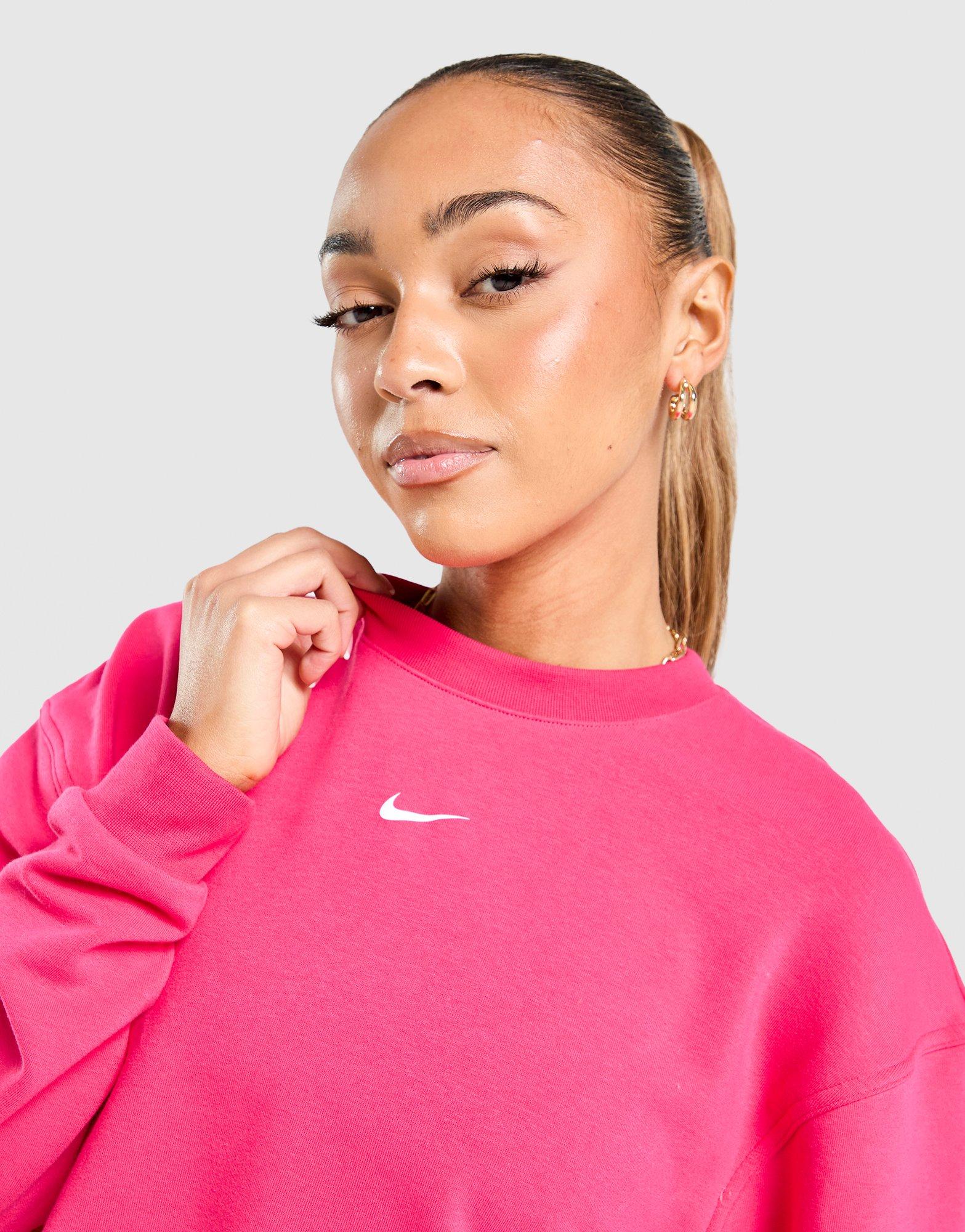 Nike Ruimvallend Dri-FIT sweatshirt met ronde hals van sweatstof Pro