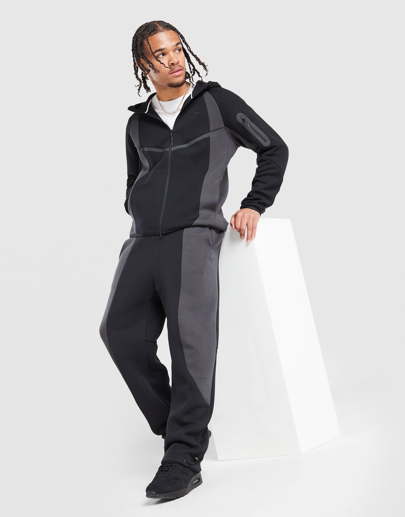 Nike Tech Fleece Joggers US XS グレー/ブラック Black Nike Tech Pro Fleece Joggers - JD Sports Global
