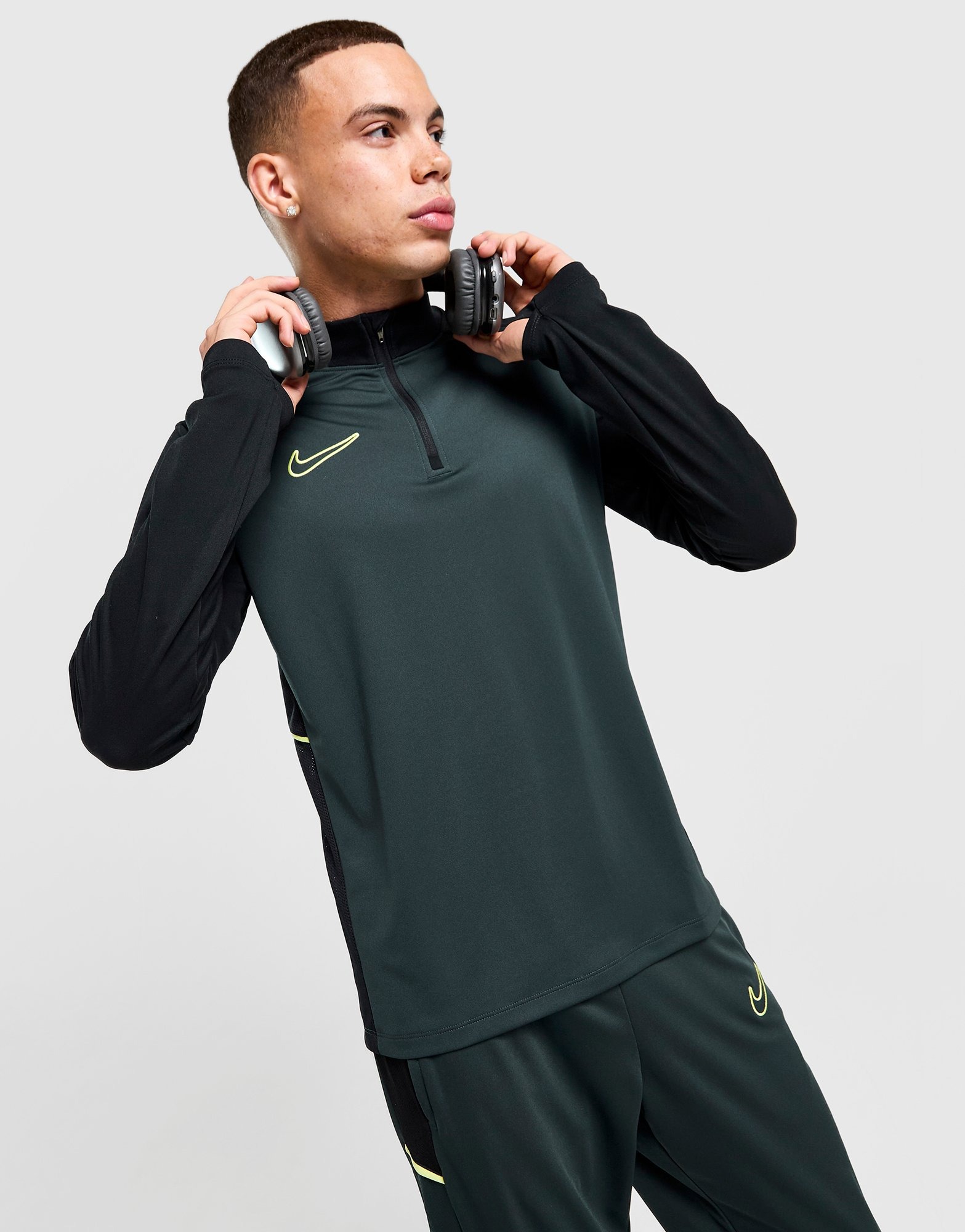 Nike Academy 1/4 Zip Top Vert- JD Sports France 