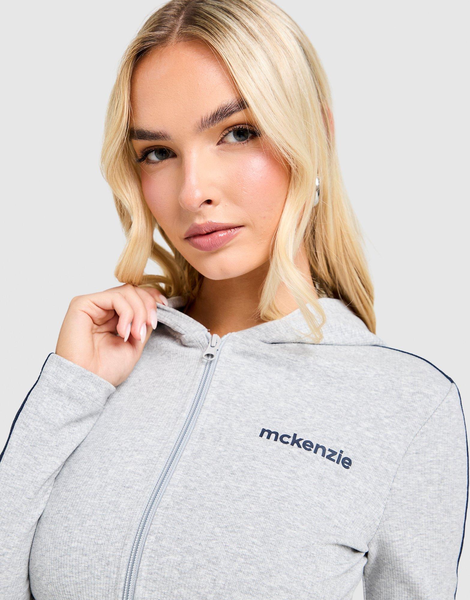 McKenzie Slim Ribbed Full Zip Hoodie