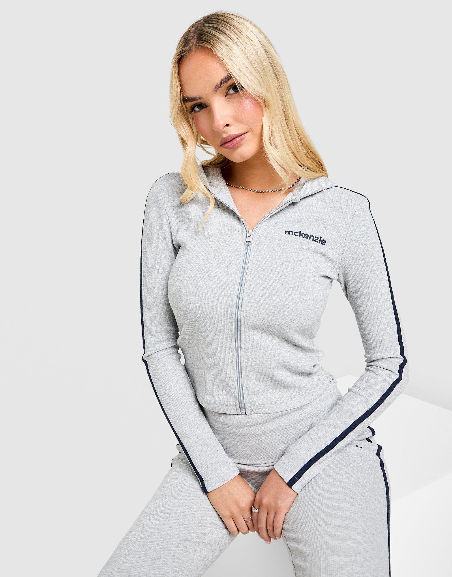 McKenzie Slim Ribbed Full Zip Hoodie