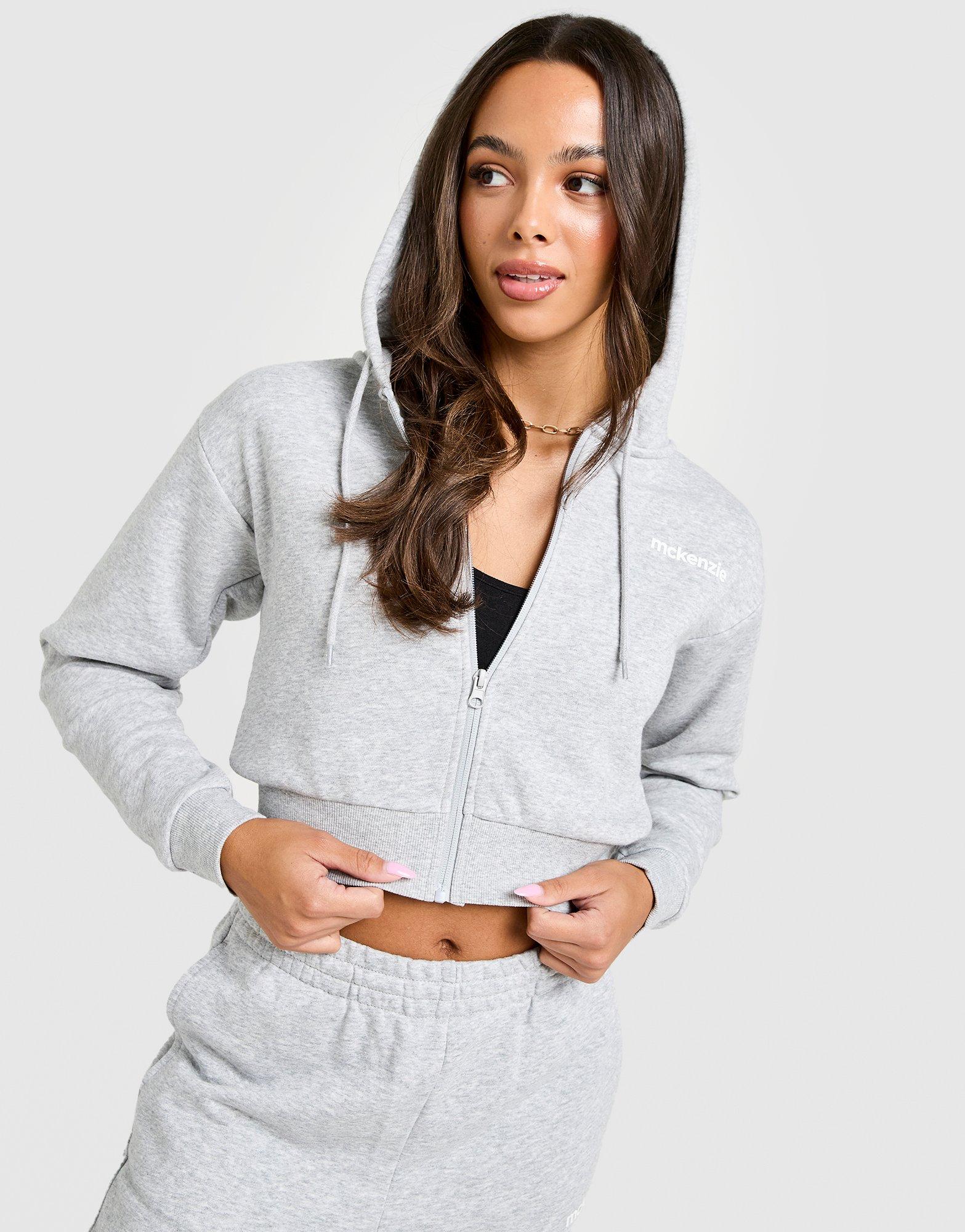 McKenzie French Terry Crop Full Zip Hoodie