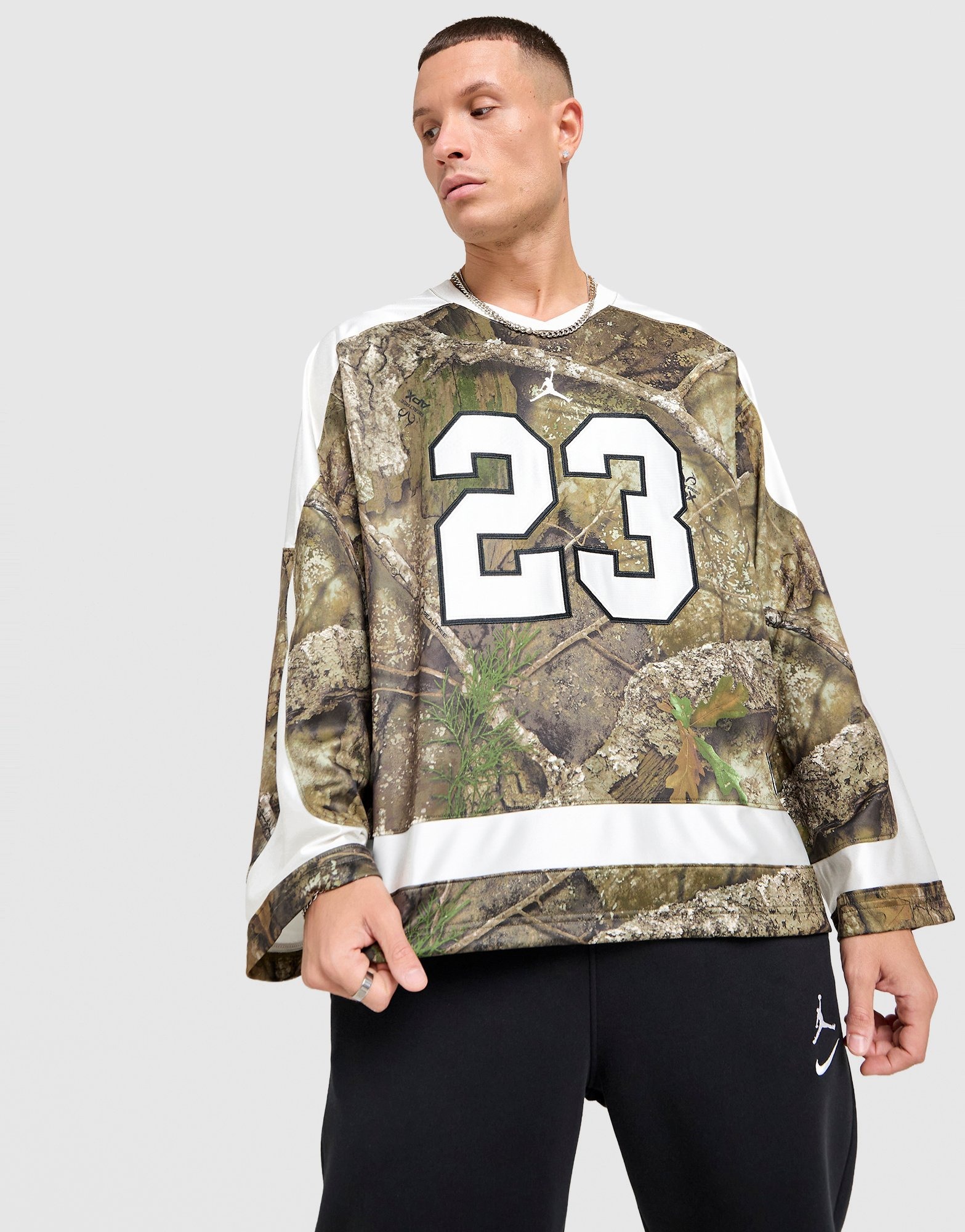 Green Jordan Realtree Brooklyn Camo Hockey Jersey - JD Sports Global