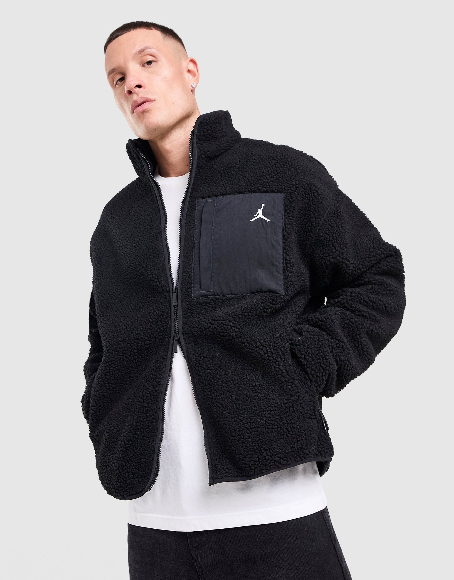 Jordan ジャケット Lサイズ 黒 Black Jordan Sherpa Full Zip Jacket - JD Sports Global