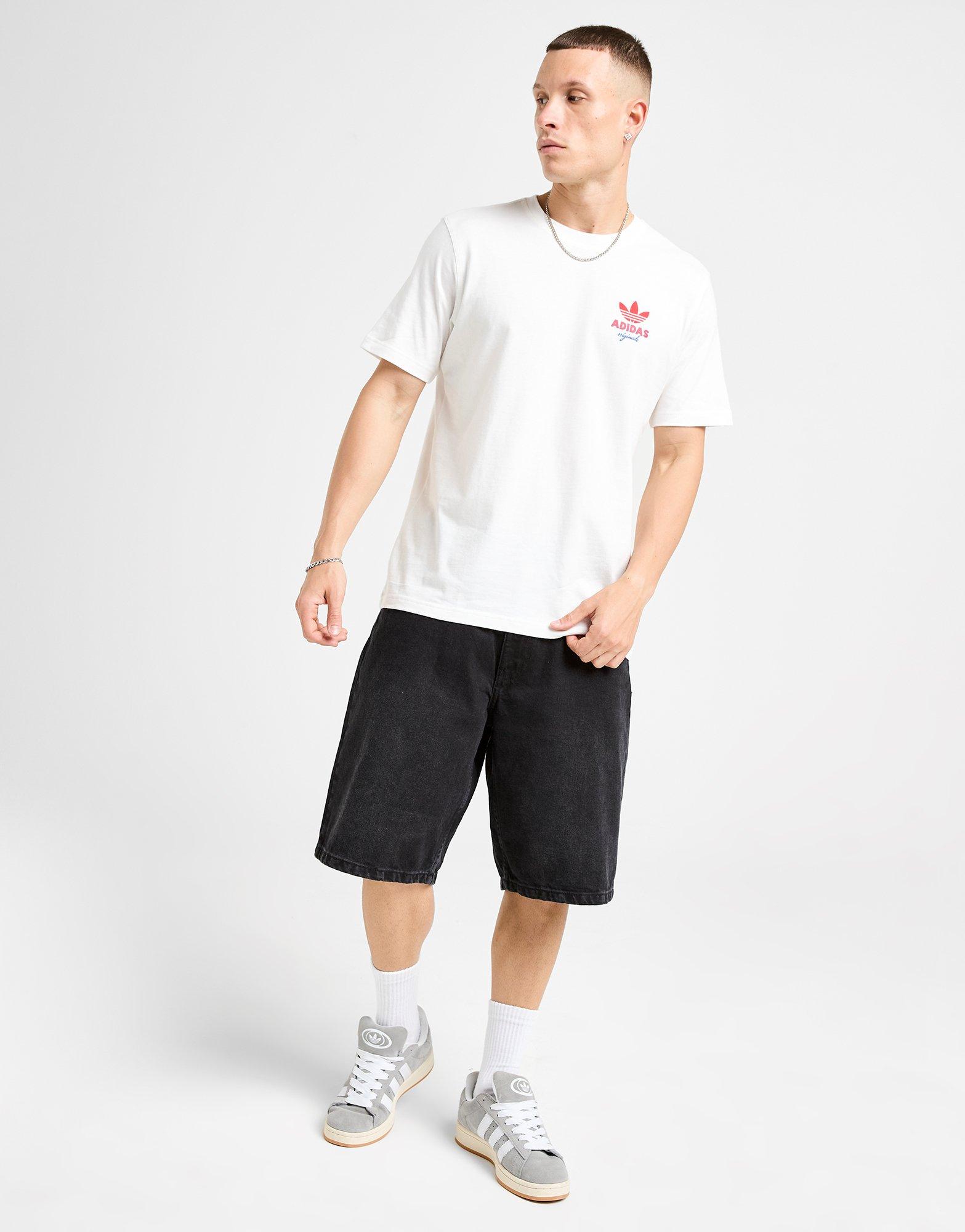 adidas Originals 関税込 カフェ Tシャツ ホワイト White adidas Originals Cafe T-Shirt - JD Sports Global