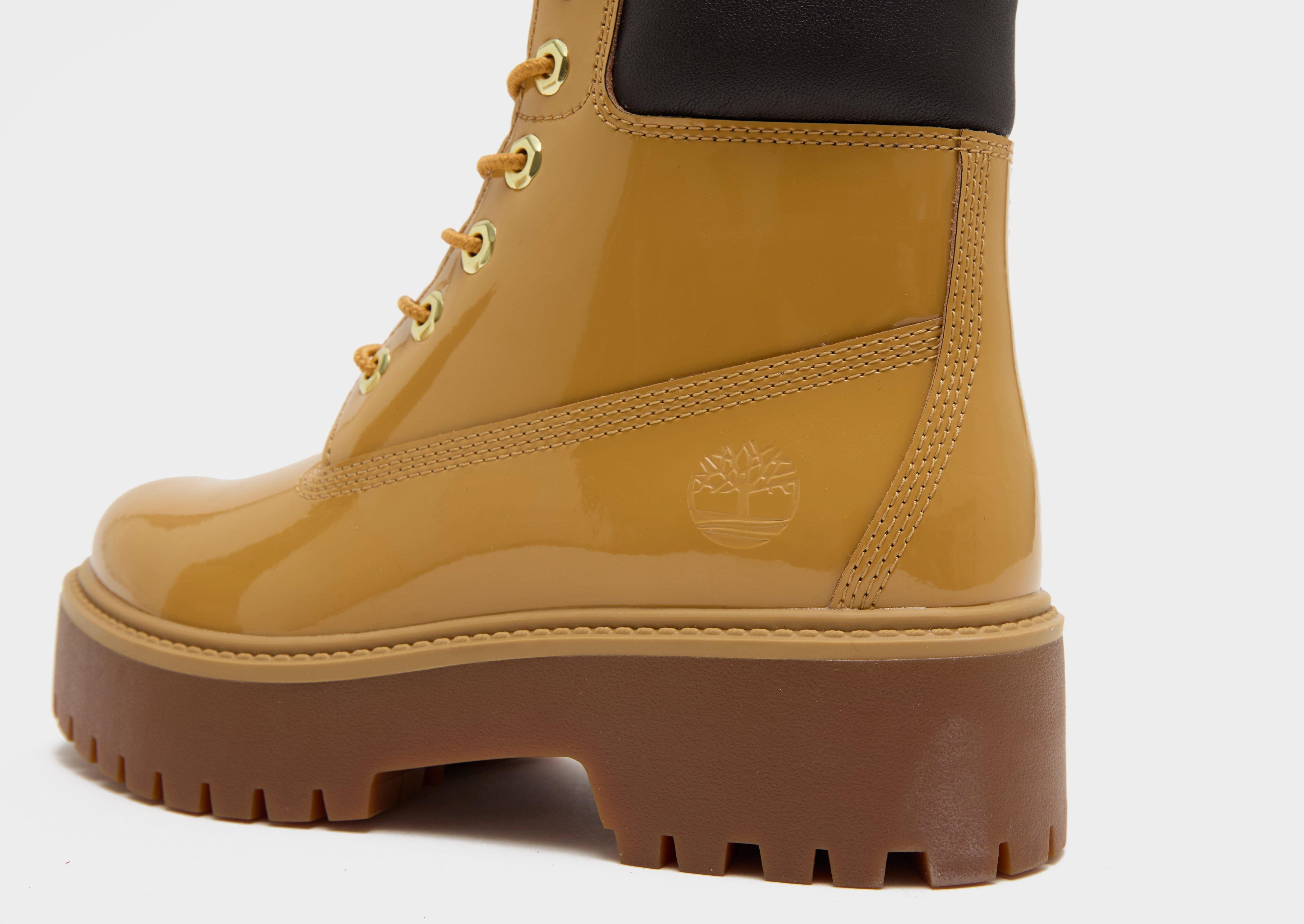 Timberland 6 Inch Patent Leather Boots Women's