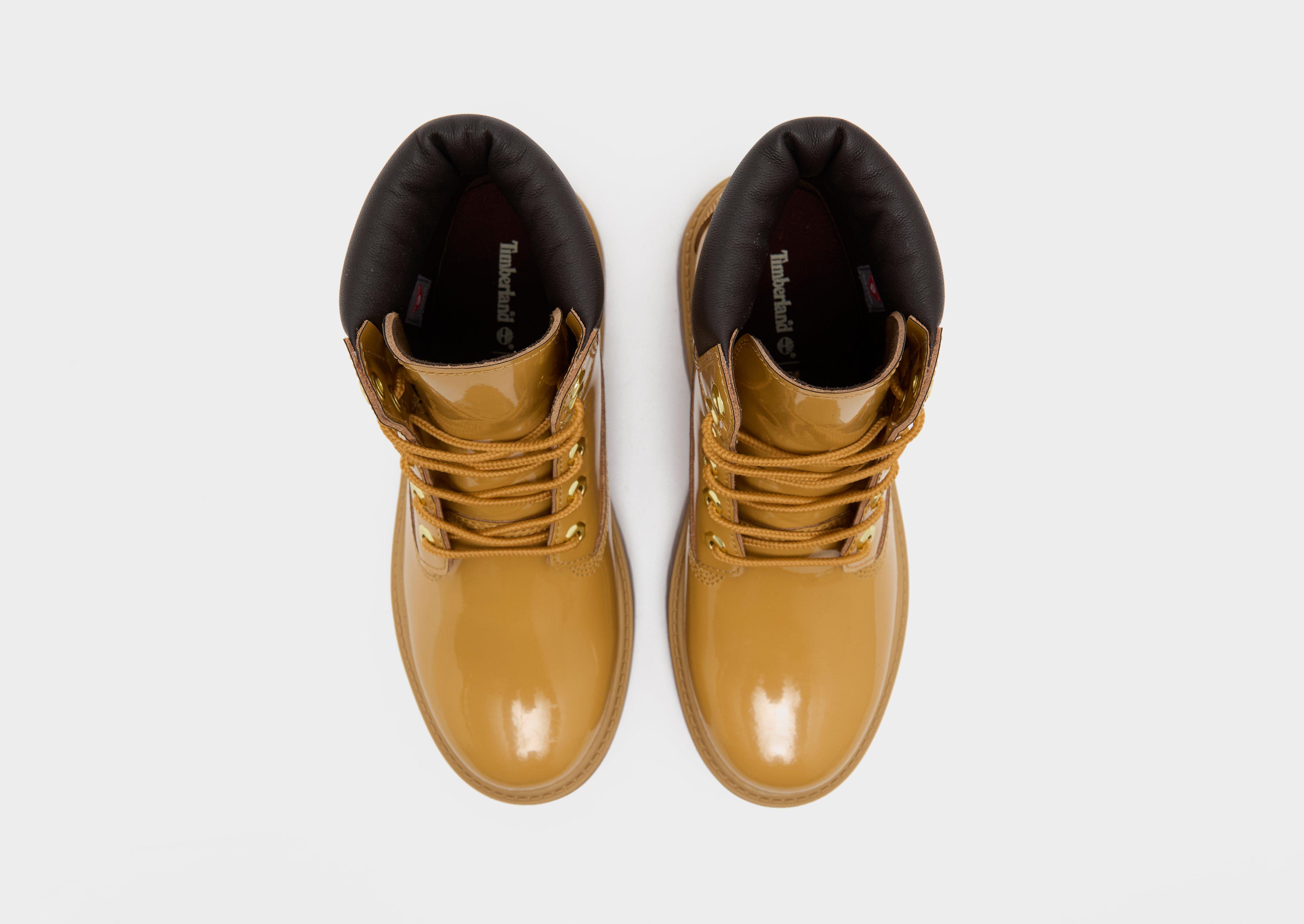 Timberland 6 Inch Patent Leather Boots Women's