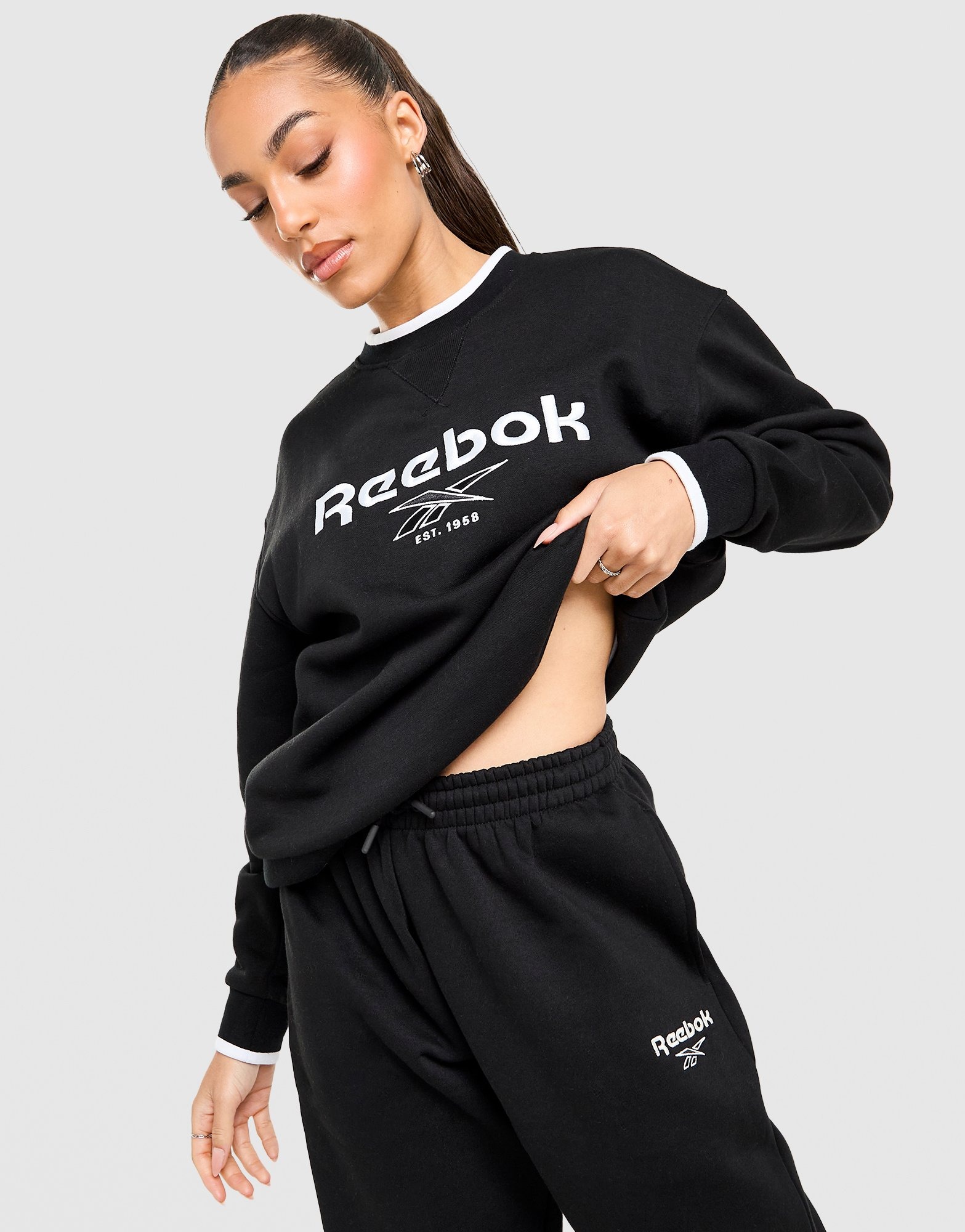 Reebok Sudadera Retro Crew en Negro - JD Sports España