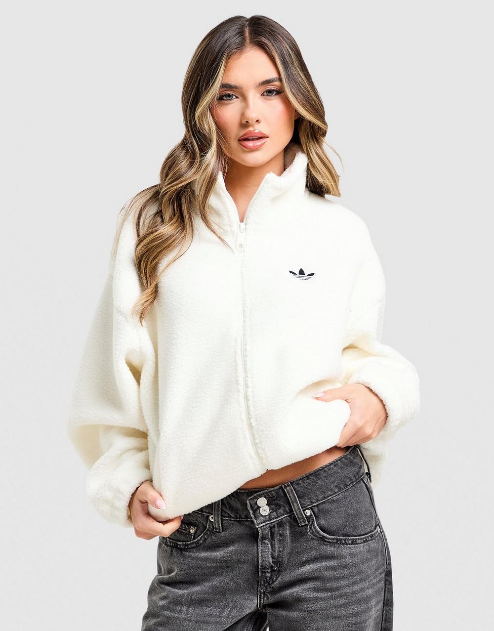 adidas Originals Teddy Full Zip Jacket (alb)