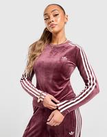 adidas Originals Velour 3-Stripes Long Sleeve T-Shirt