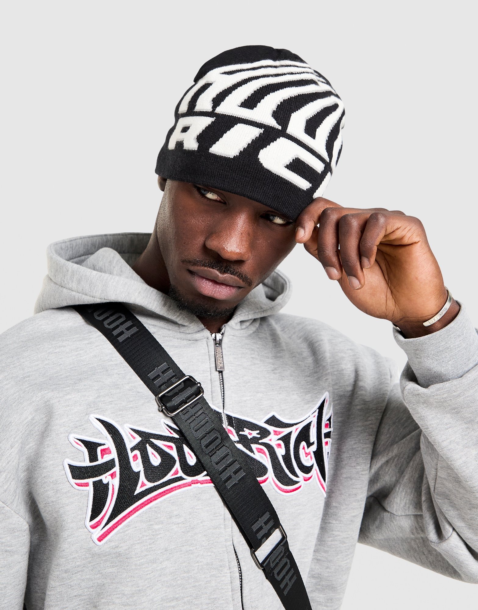 Black Hoodrich Chroma Beanie Hat | JD Sports UK