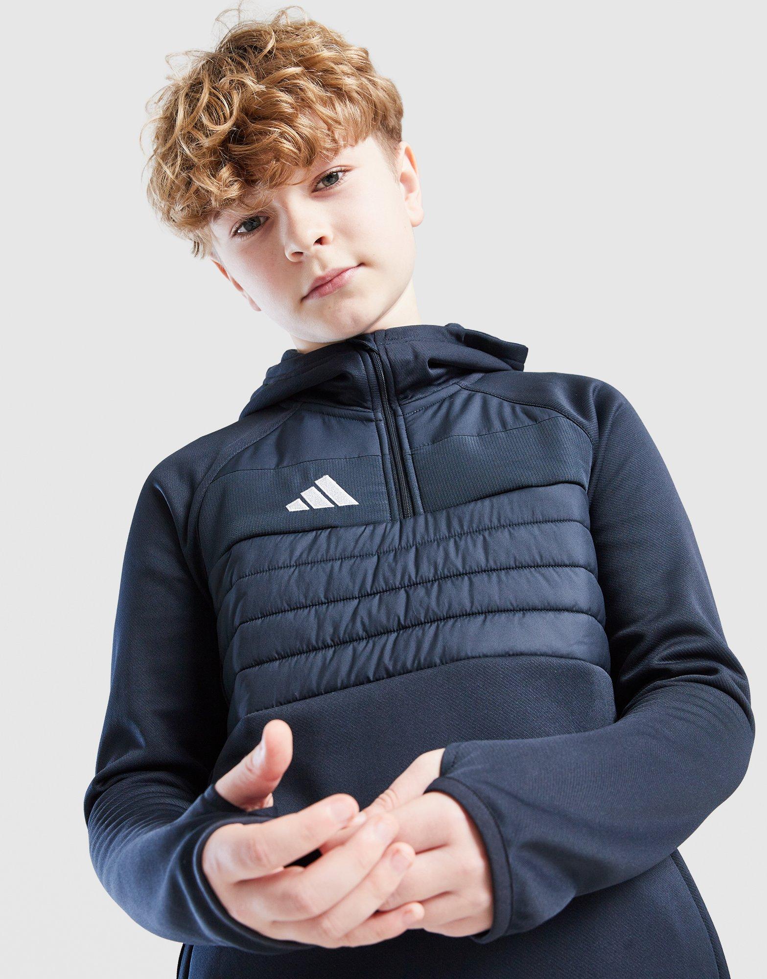 adidas Felpa con Cappuccio 1/4 Zip Tiro Invernale Junior