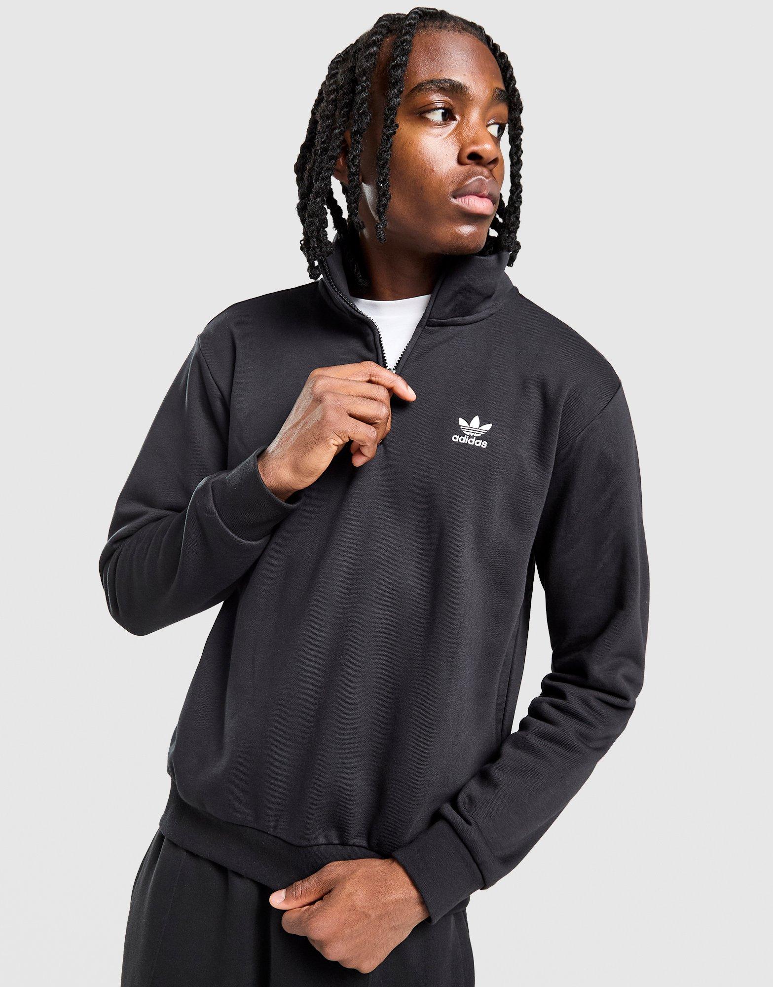 adidas Originals Trefoil Essentials Felpa Con Zip 1/4