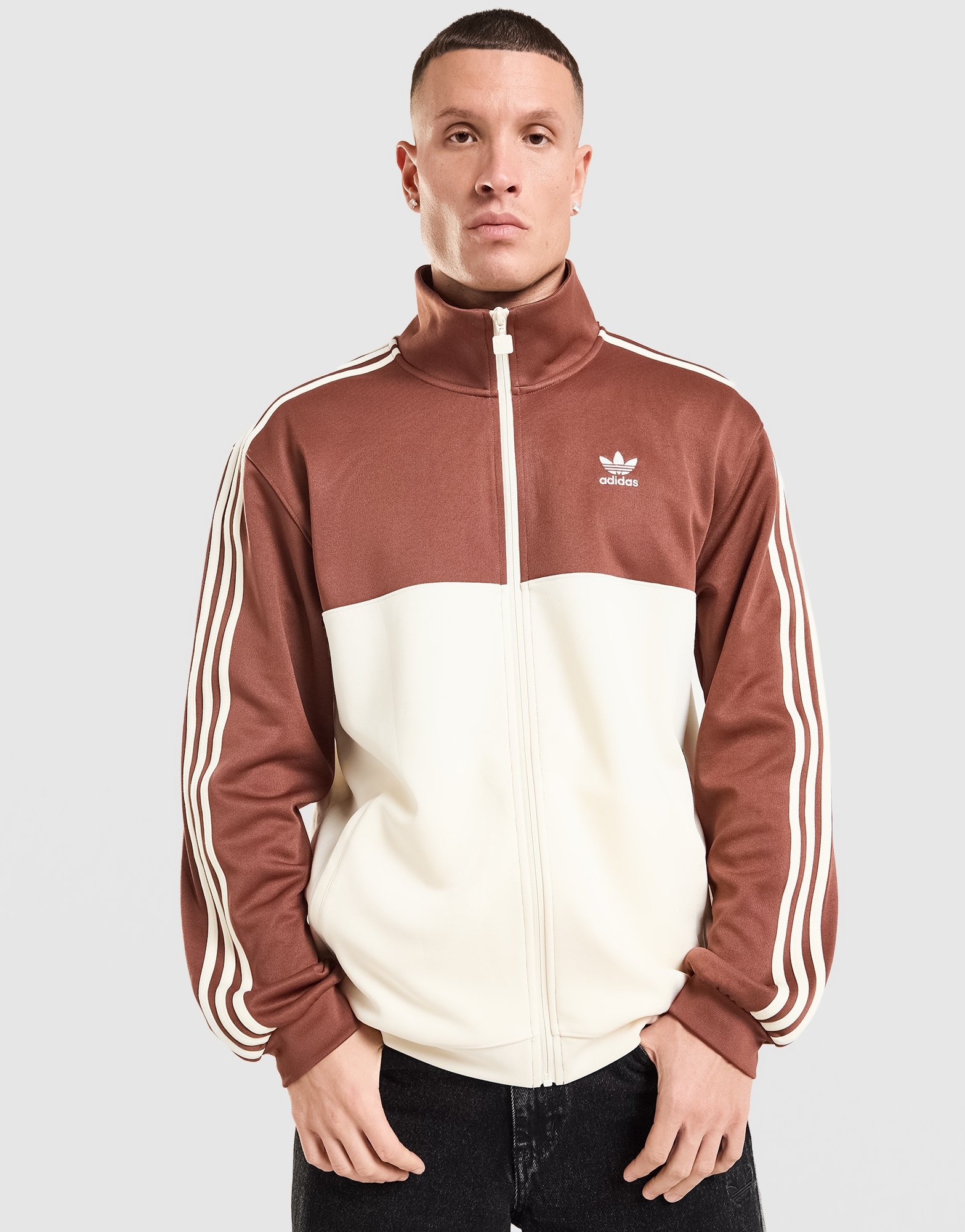 Brown adidas Originals Vintage Track Top | JD Sports UK