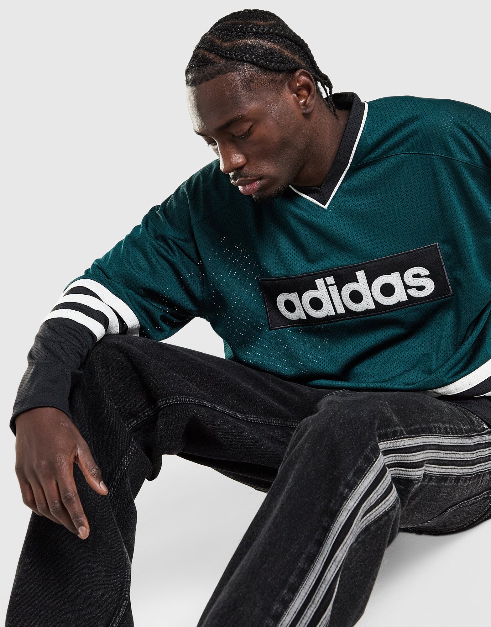 Green adidas Originals Hockey Jersey - JD Sports Global