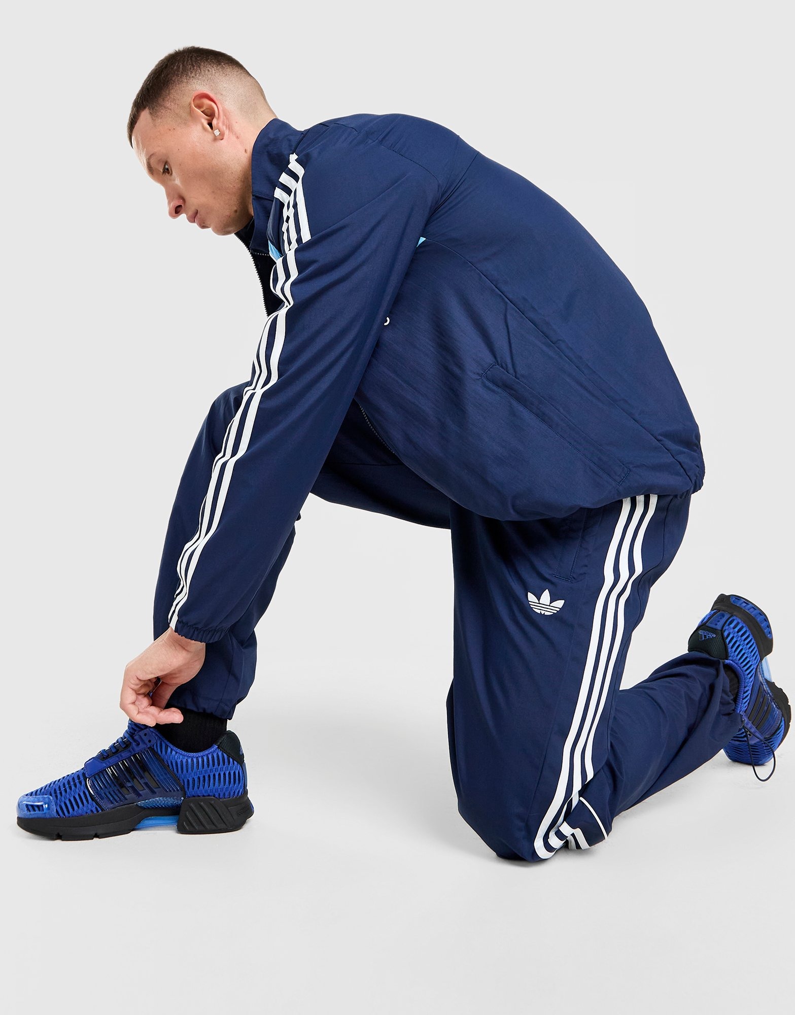 Blue adidas Originals Clima Woven Track Pants - JD Sports NZ