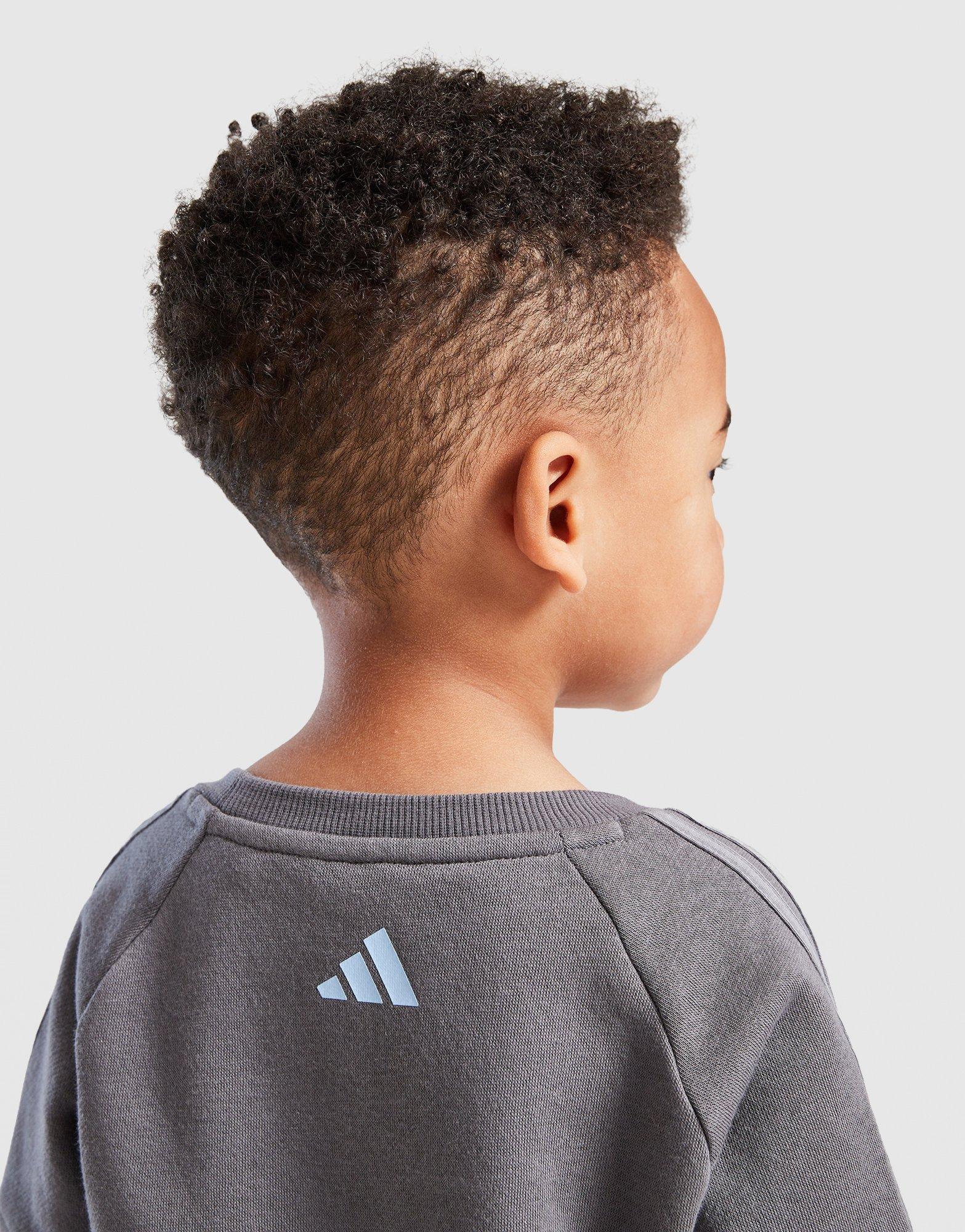 adidas Colour Block Linear Crew Tracksuit Infant