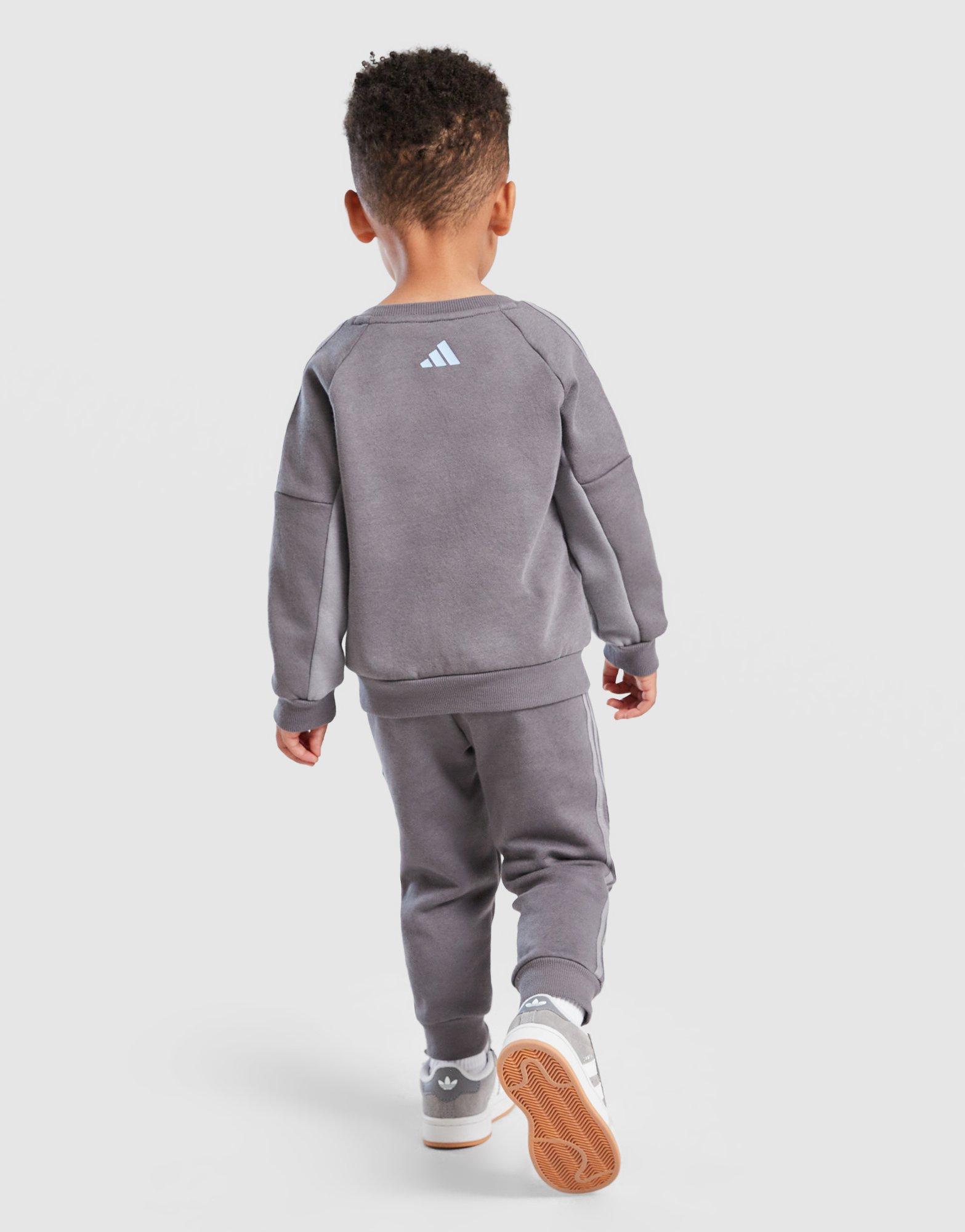 adidas Colour Block Linear Crew Tracksuit Infant