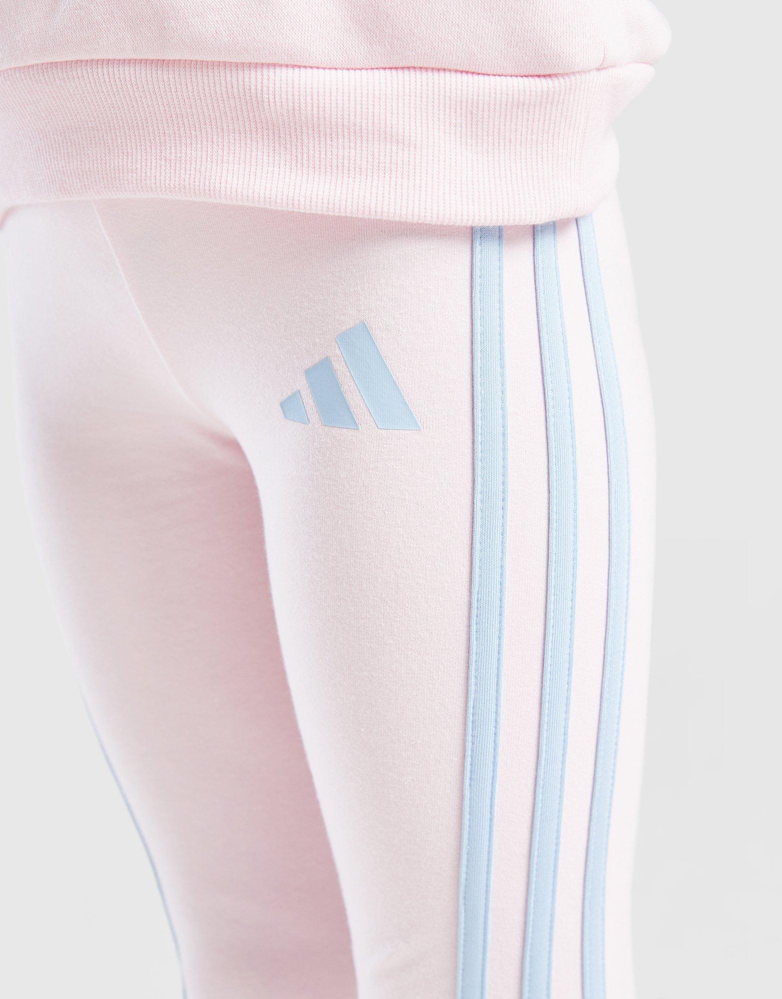 adidas Girls' Colour Block Linear Crew Tracksuit Children