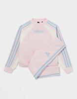 adidas Girls' Colour Block Linear Completo Crew Bambino