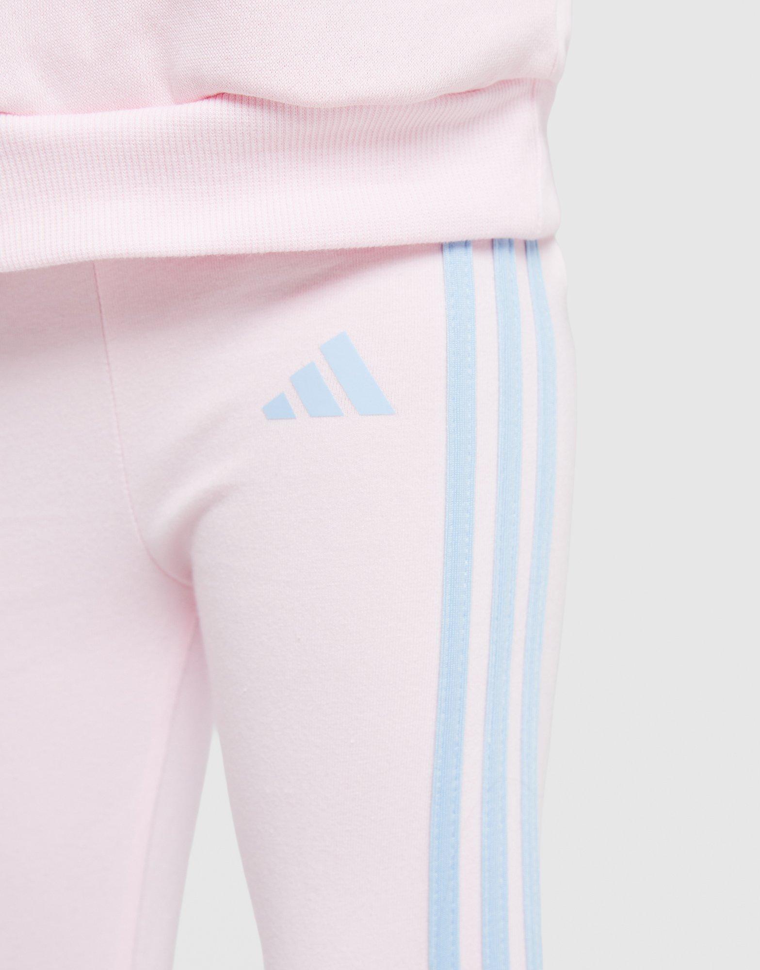 adidas Girls' Colour Block Linear Crew Tracksuit Infant