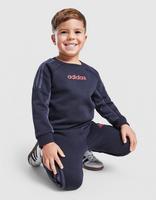 adidas Colour Block Linear Completo Crew Neonato