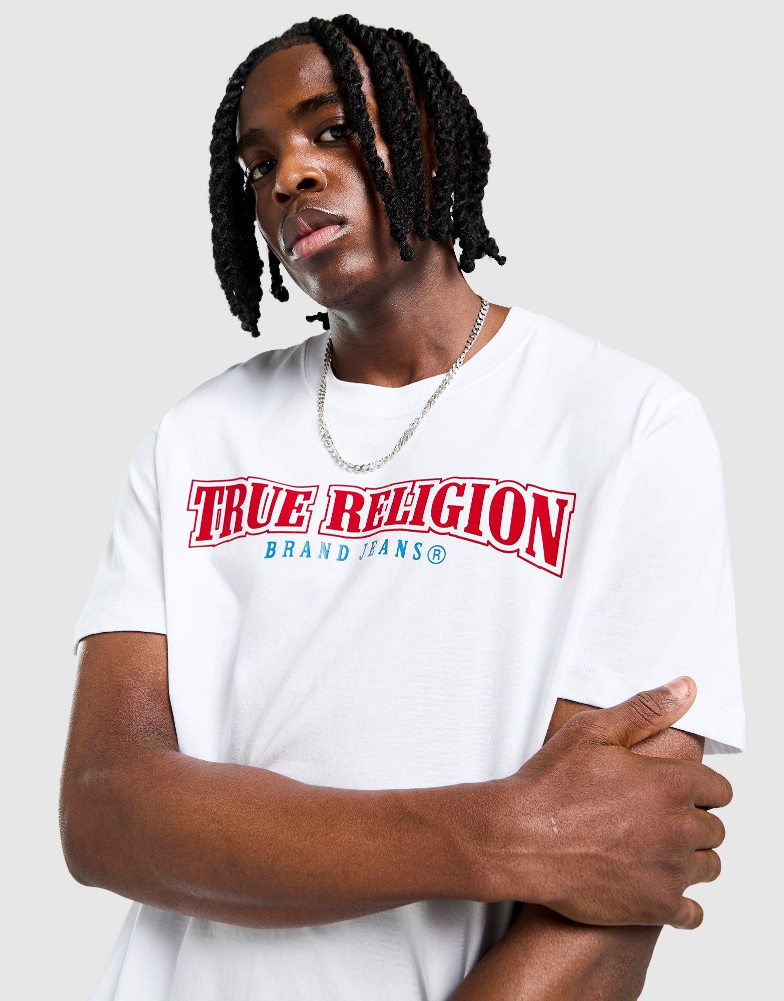 True Religion Flocked Back Print T-Shirt