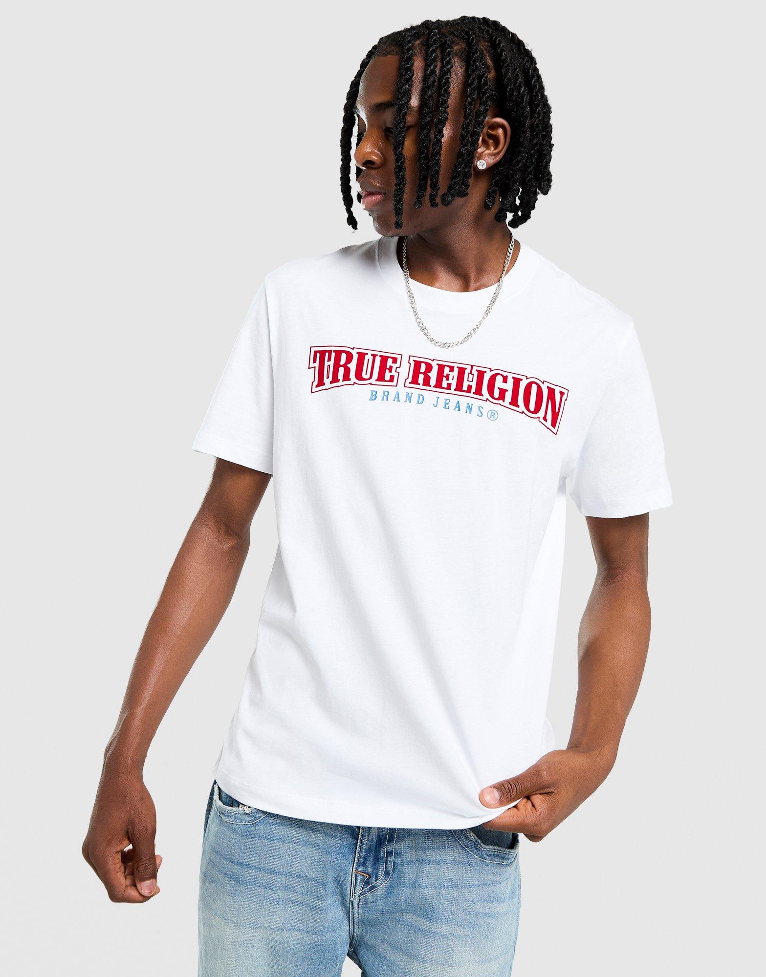 True Religion Flocked Back Print T-Shirt